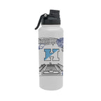 Johns Hopkins 34oz Campus Line Art Aqua Bottle