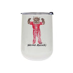 Indiana Hoosiers Mascot by Laura Wilcox 18oz Tumbler