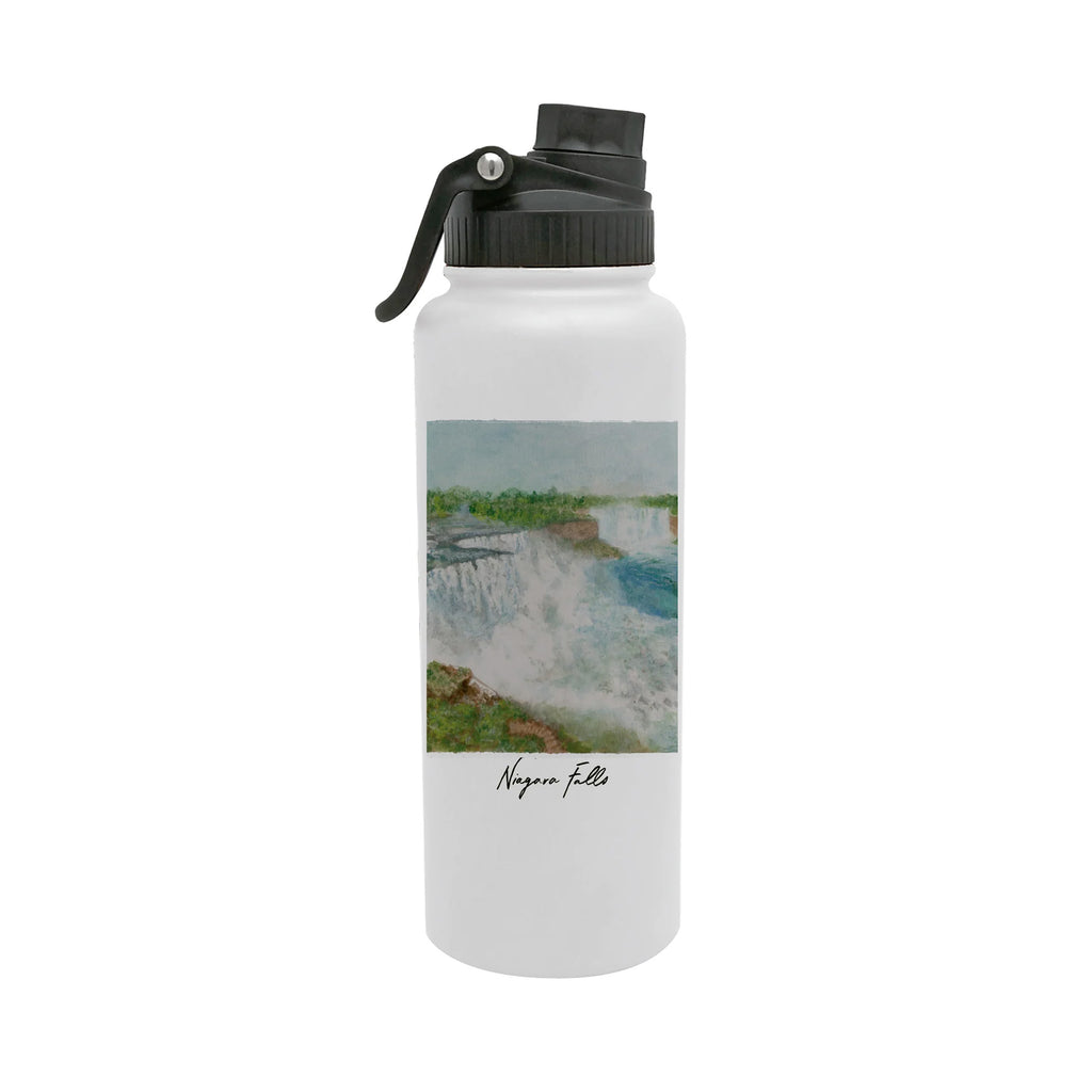 Niagara Falls National Park 34oz Aqua Bottle by Laura Wilcox