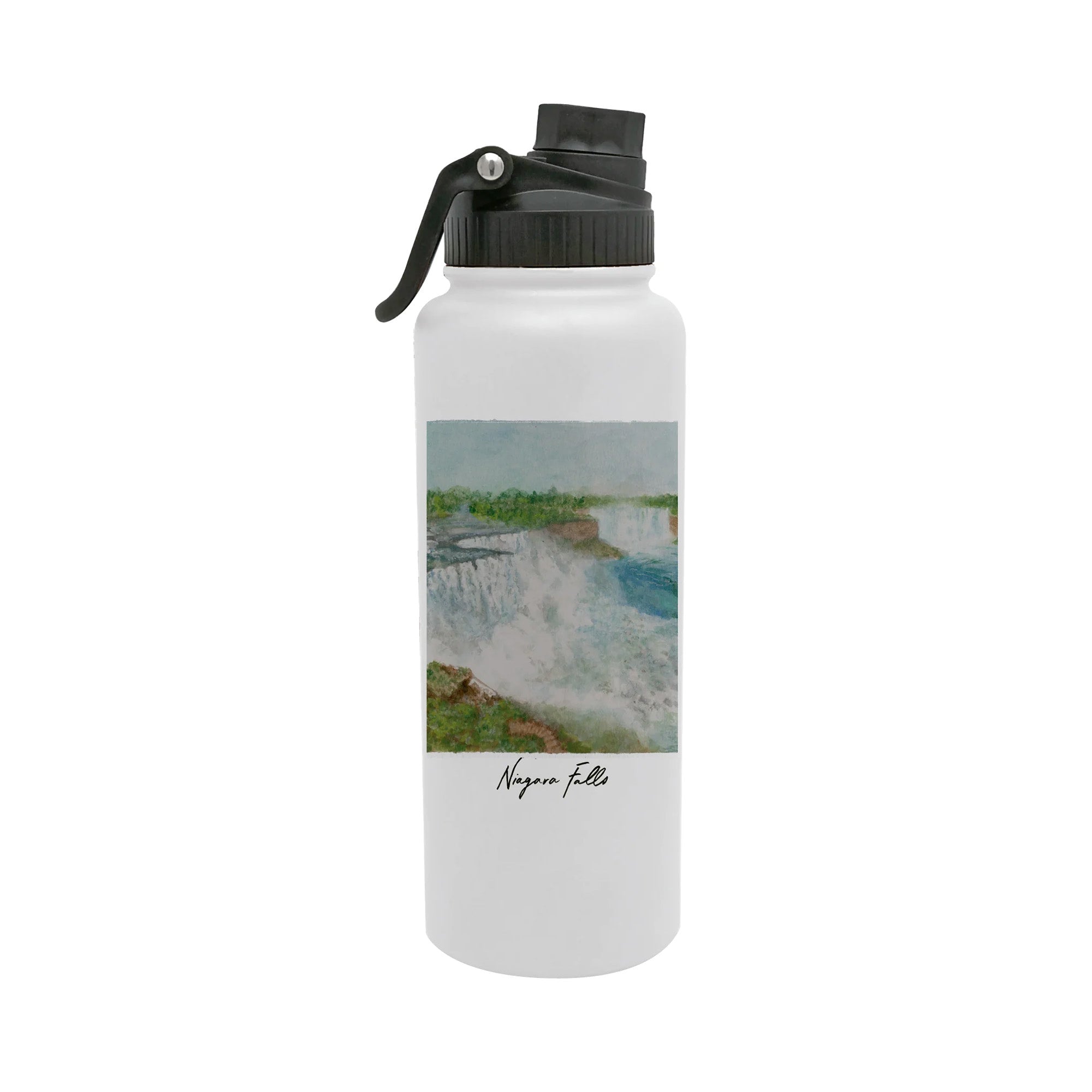 Niagara Falls National Park 34oz Aqua Bottle by Laura Wilcox