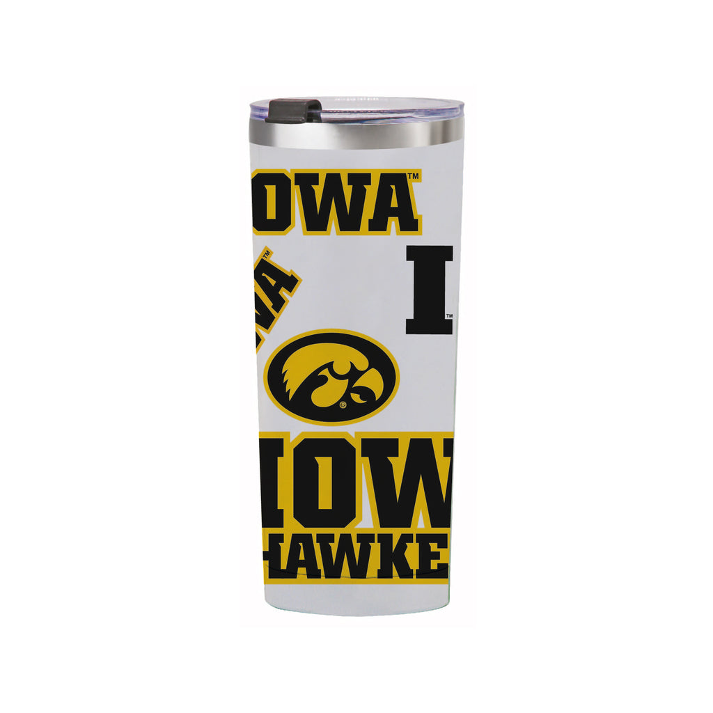24oz Iowa Hawkeyes Medley Stainless Steel Tumbler