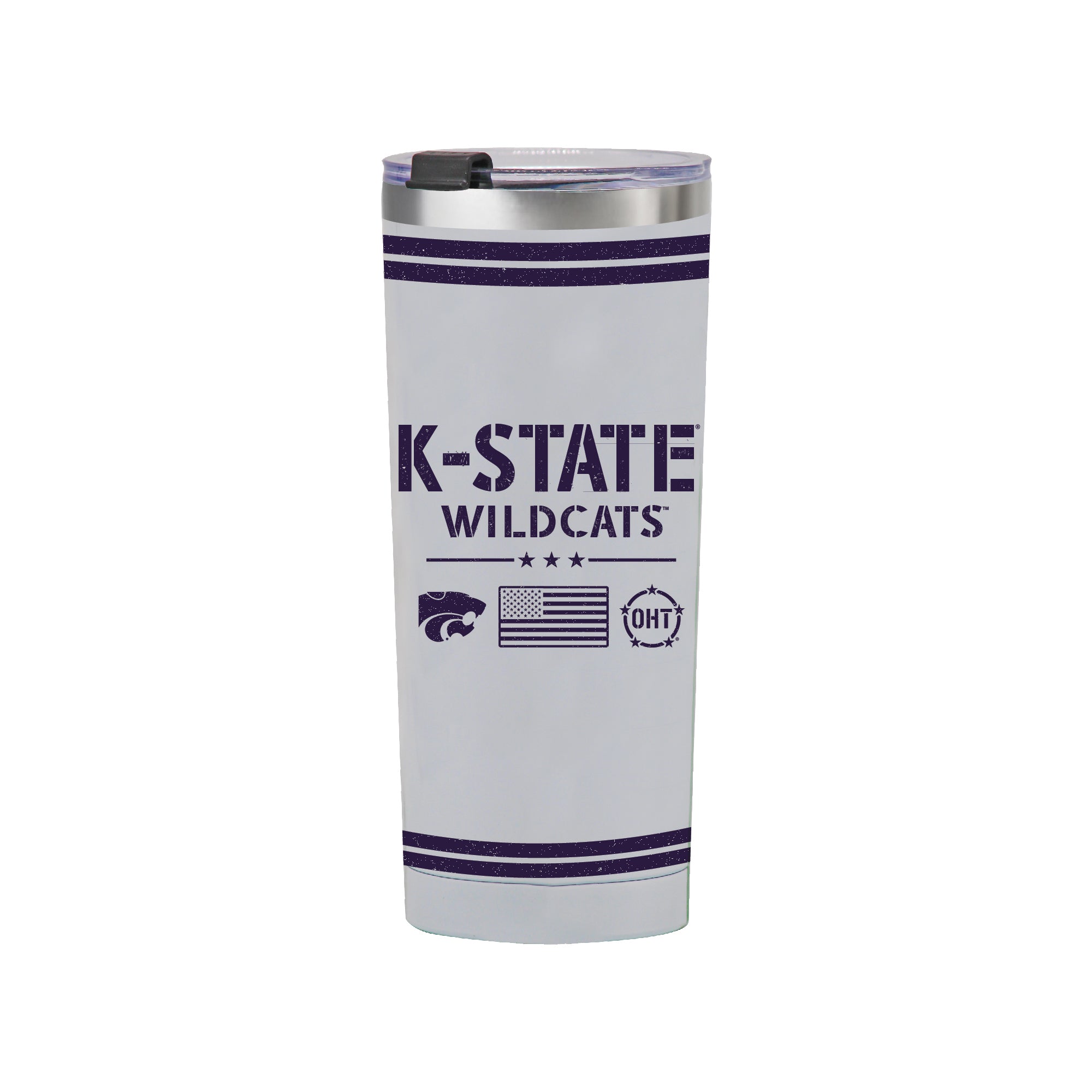 24oz Kansas State Wildcats OHT TC Flag Tumbler