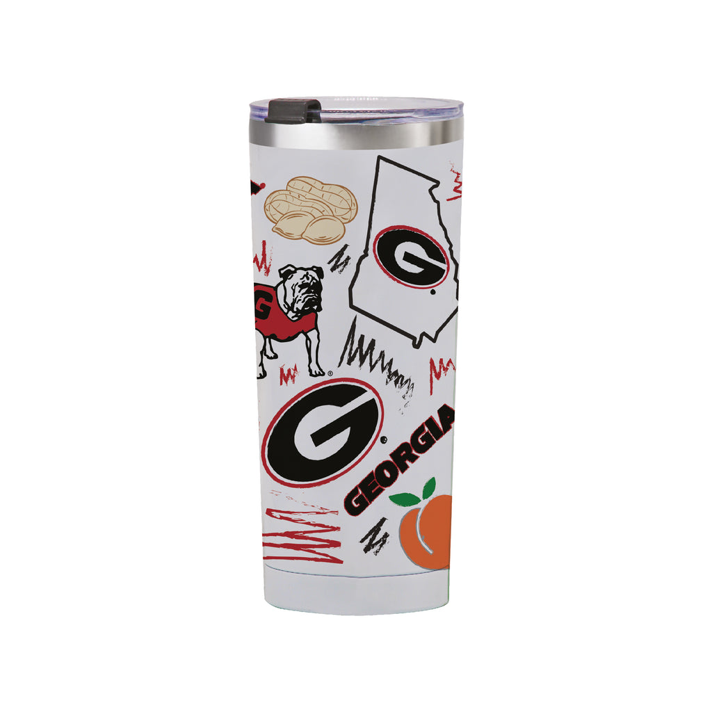 Georgia Bulldogs 24oz Local Stainless Steel Tumbler