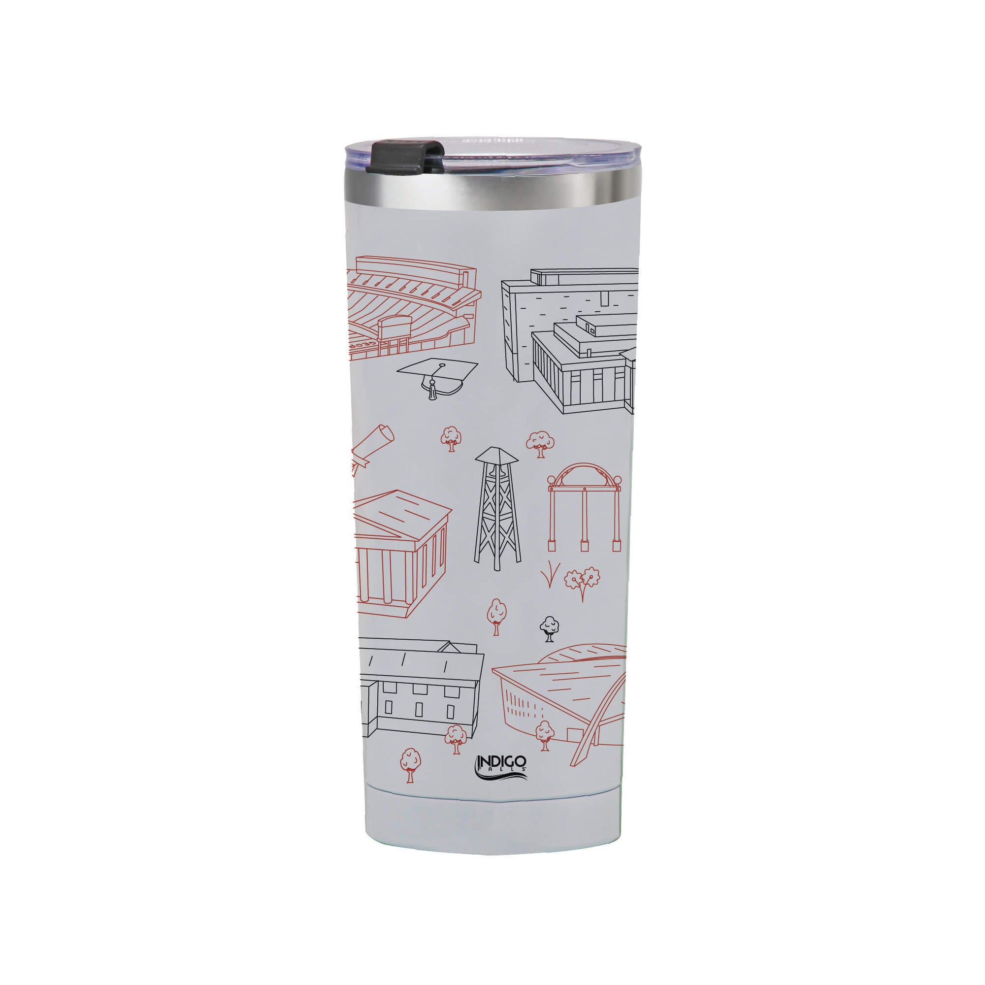 Georgia Bulldogs 24oz Campus Line Art Tumbler