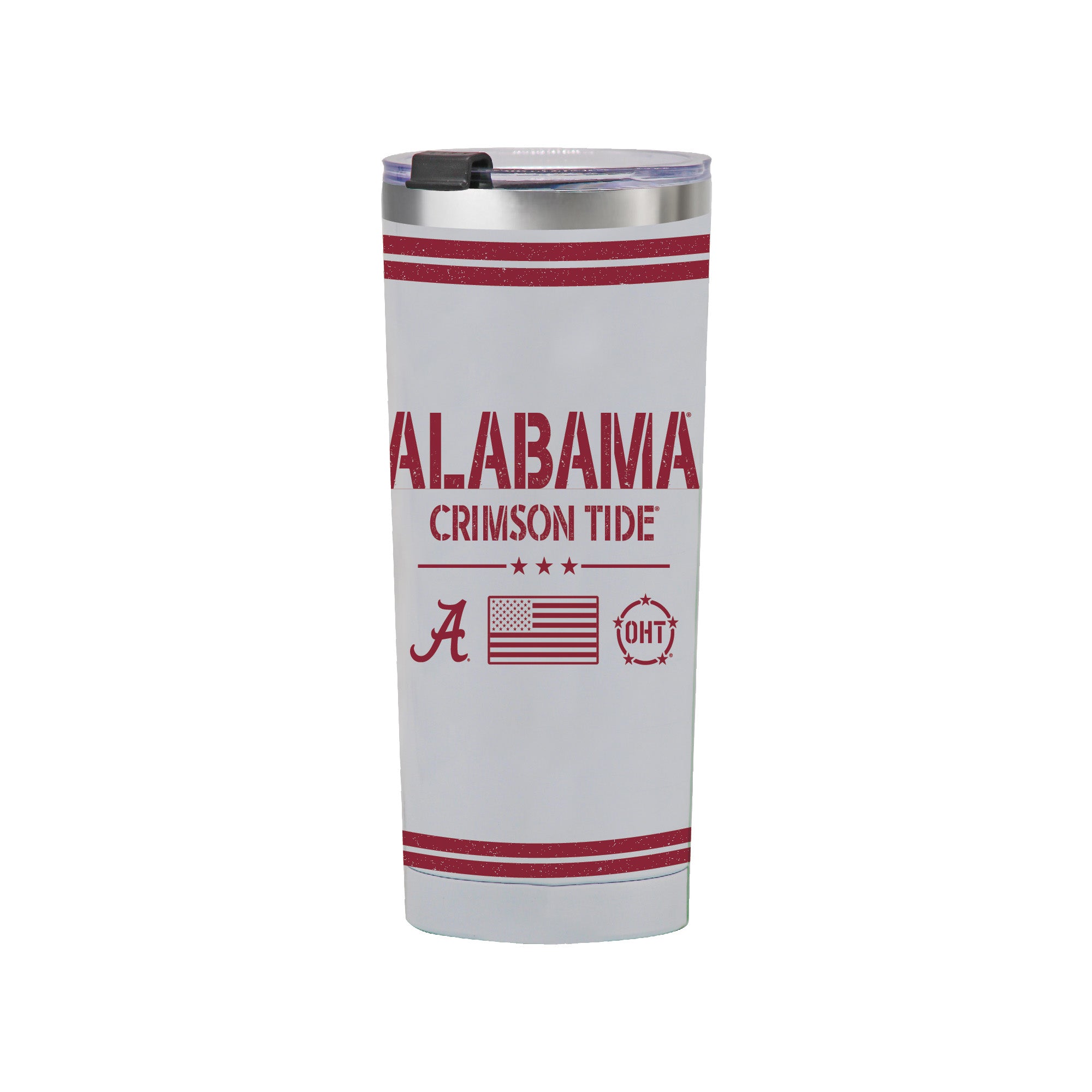 24oz Alabama Crimson Tide OHT TC Flag Tumbler
