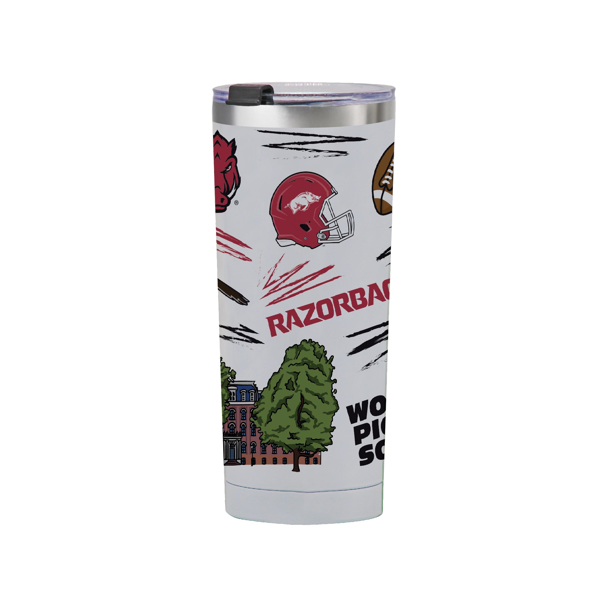 Arkansas Razorbacks 24oz Local Stainless Steel Tumbler