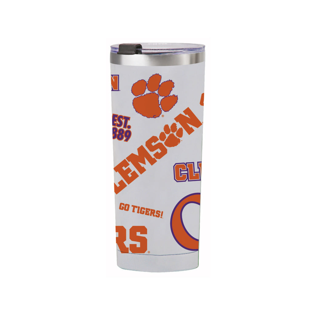 24oz Clemson Tigers Medley Stainless Steel Tumbler
