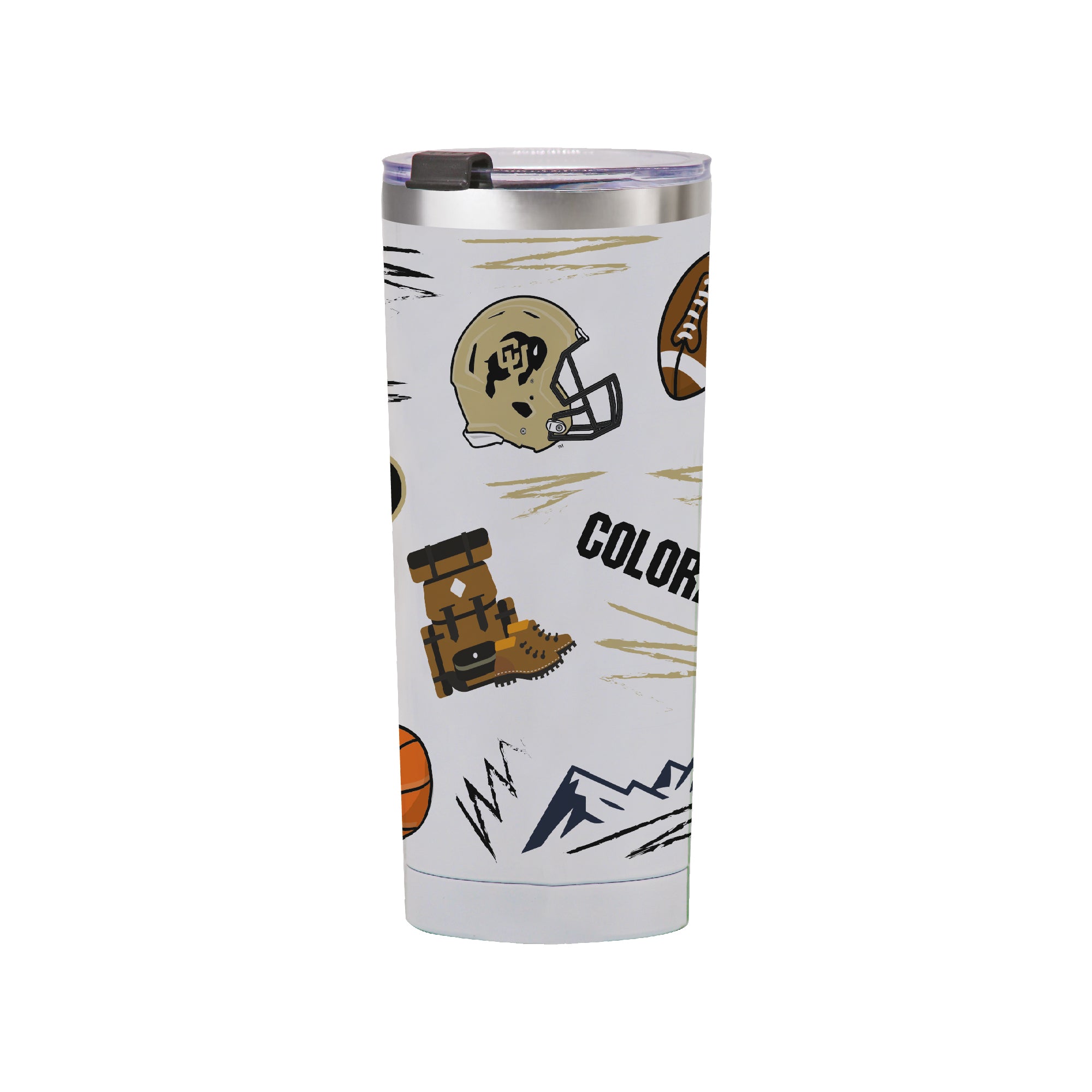 Colorado Buffaloes 24oz Local Stainless Steel Tumbler
