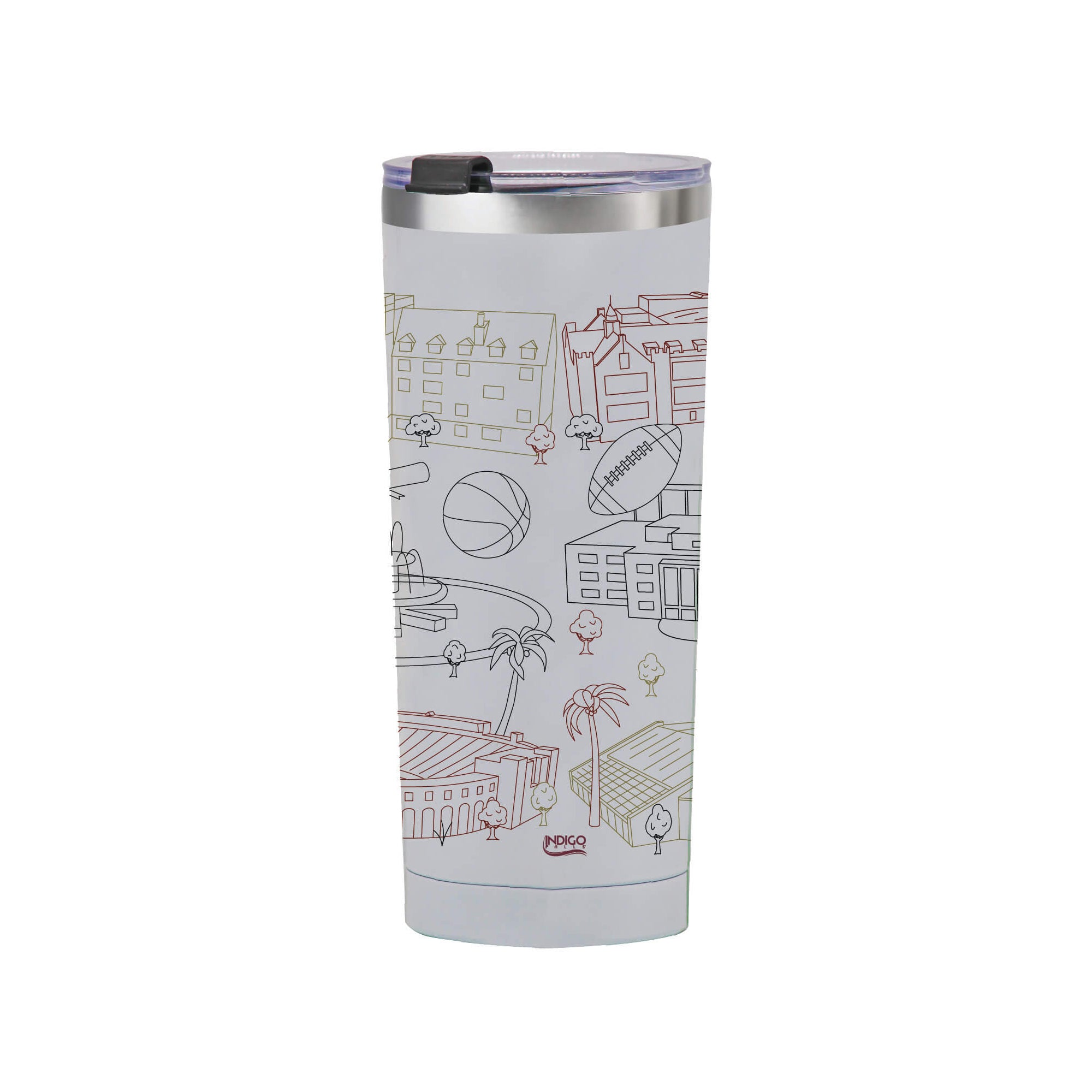Florida State Seminoles 24oz Campus Line Art Tumbler