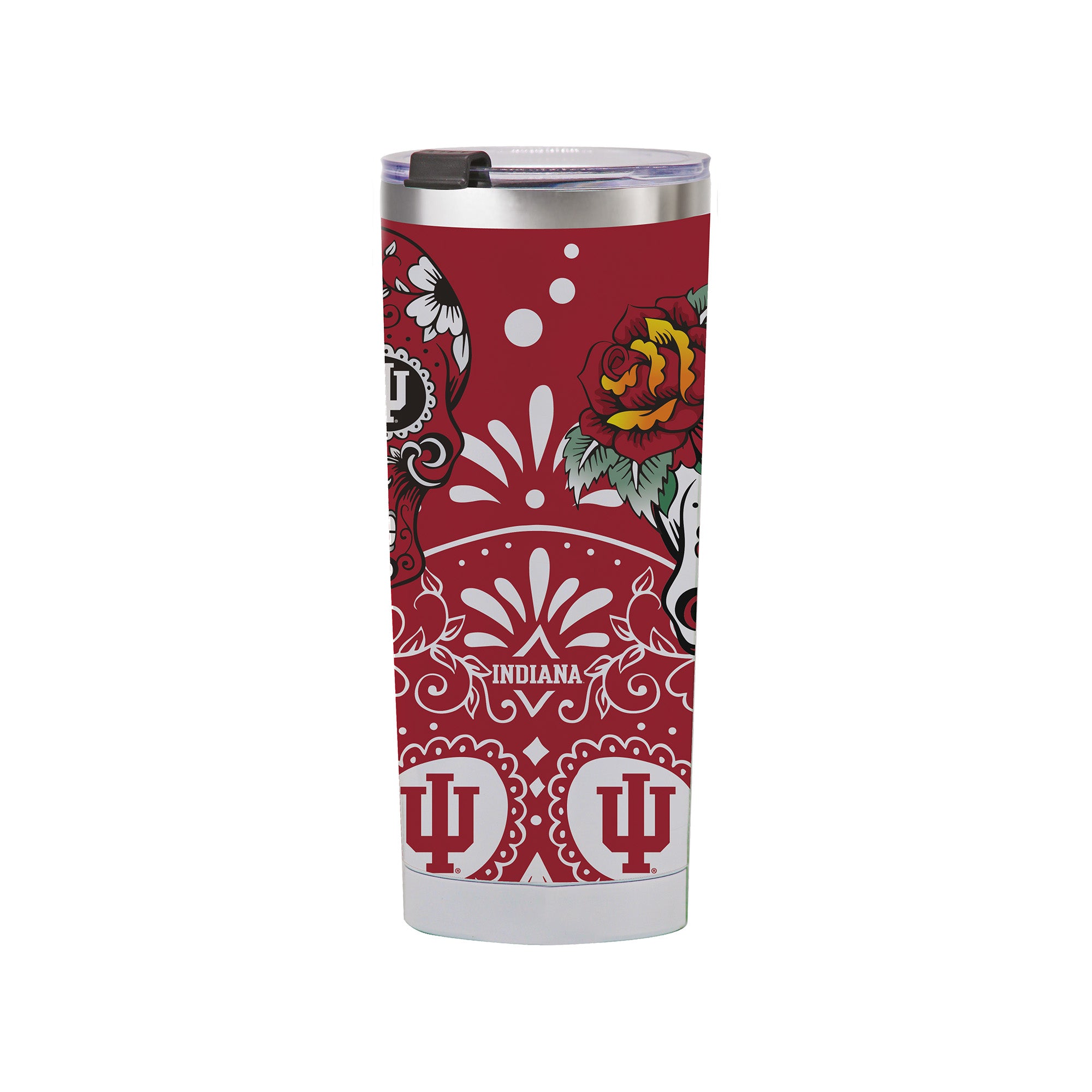 Indiana Hoosiers 24oz Dia de los Muertos Tumbler