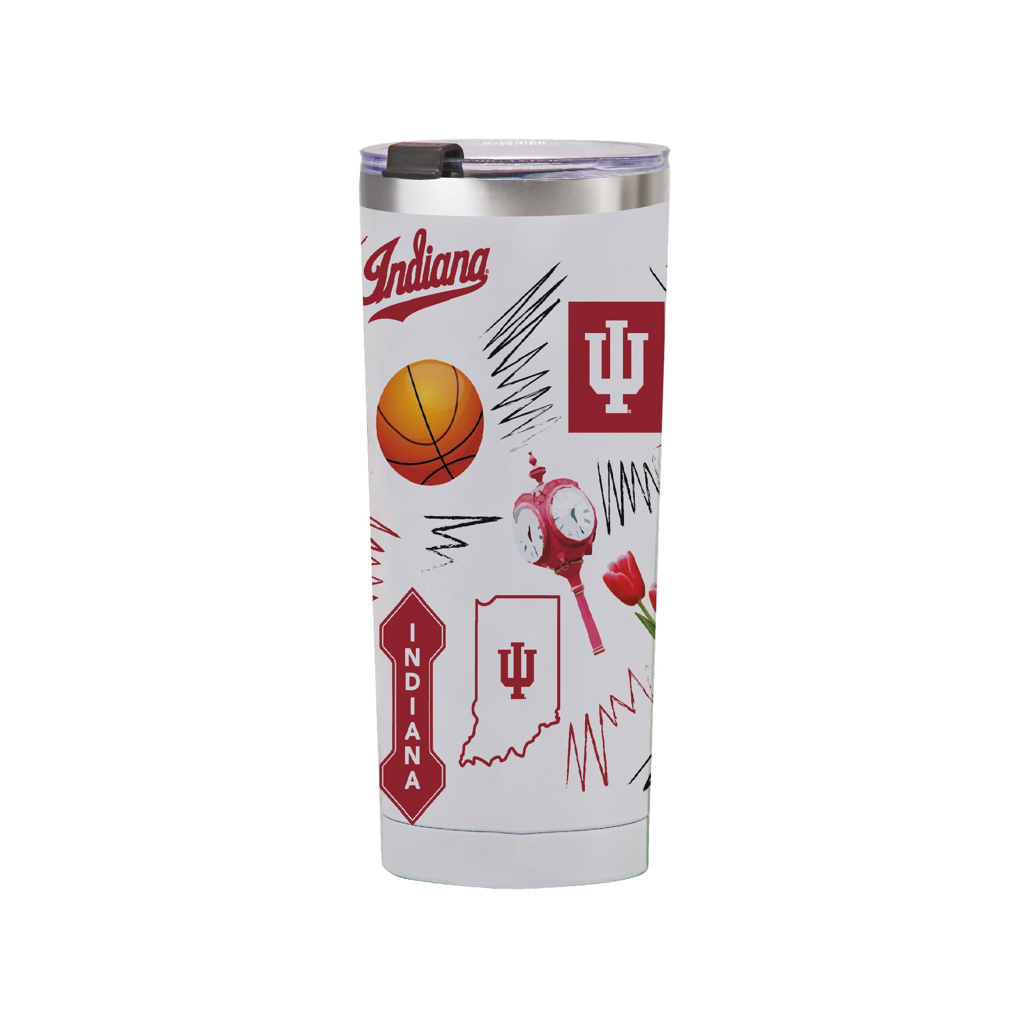 Indiana Hoosiers 24oz Local Stainless Steel Tumbler