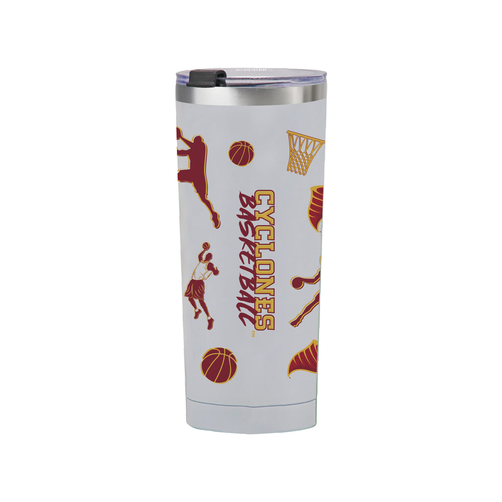 24oz Iowa State Cyclones Basketball Sketch Tumbler
