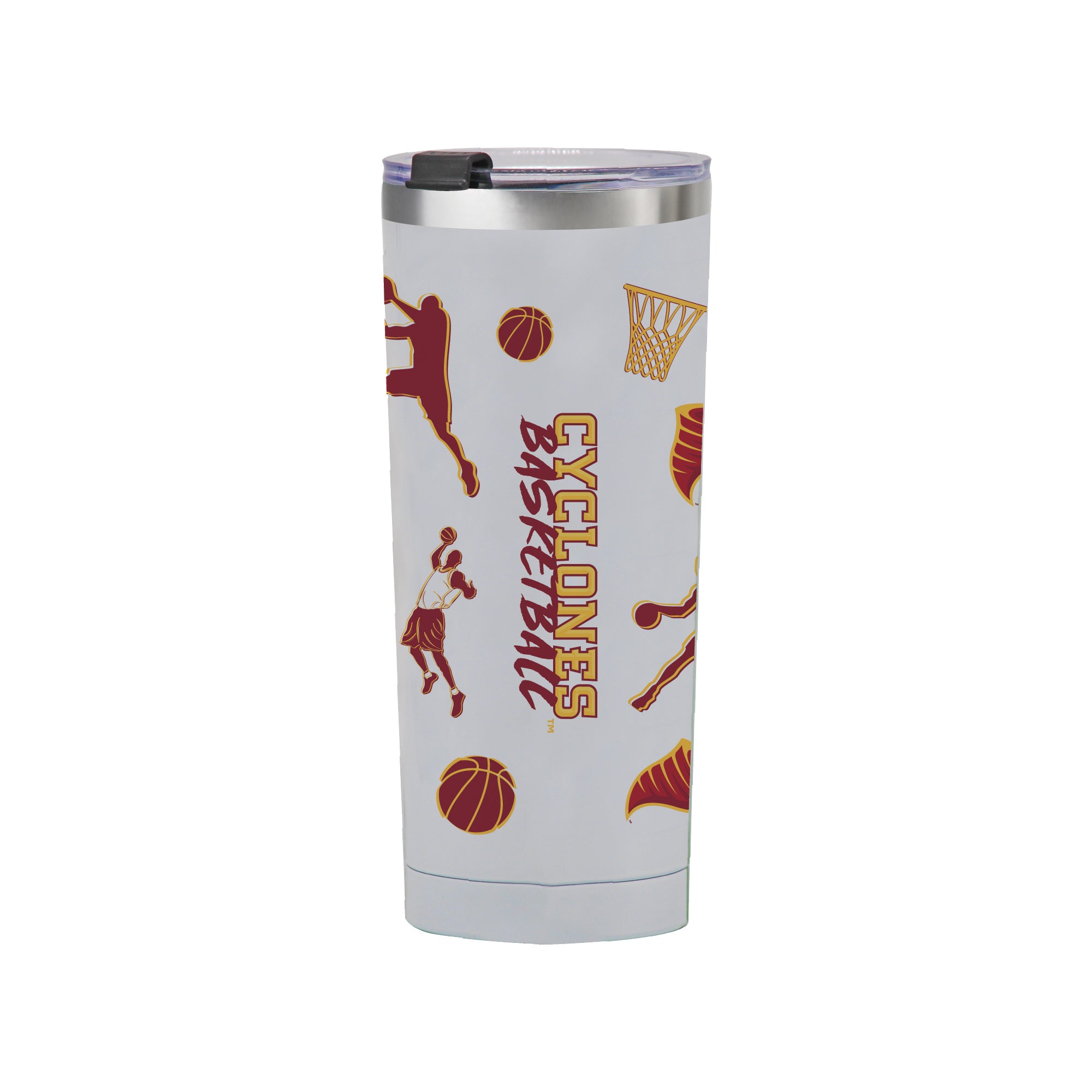 24oz Iowa State Cyclones Basketball Sketch Tumbler