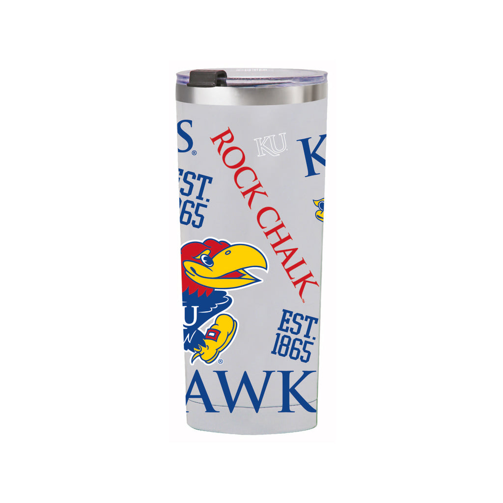 24oz Kansas Jayhawks Medley Stainless Steel Tumbler
