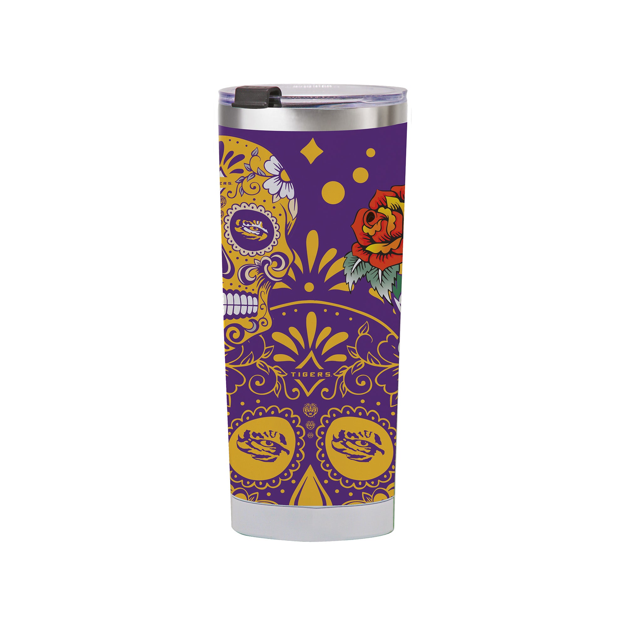 LSU Tigers 24oz Dia de los Muertos Tumbler