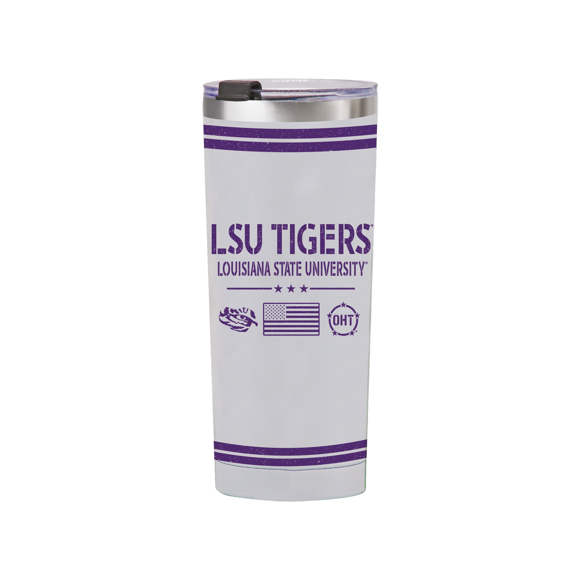 24oz LSU Tigers OHT TC Flag Tumbler