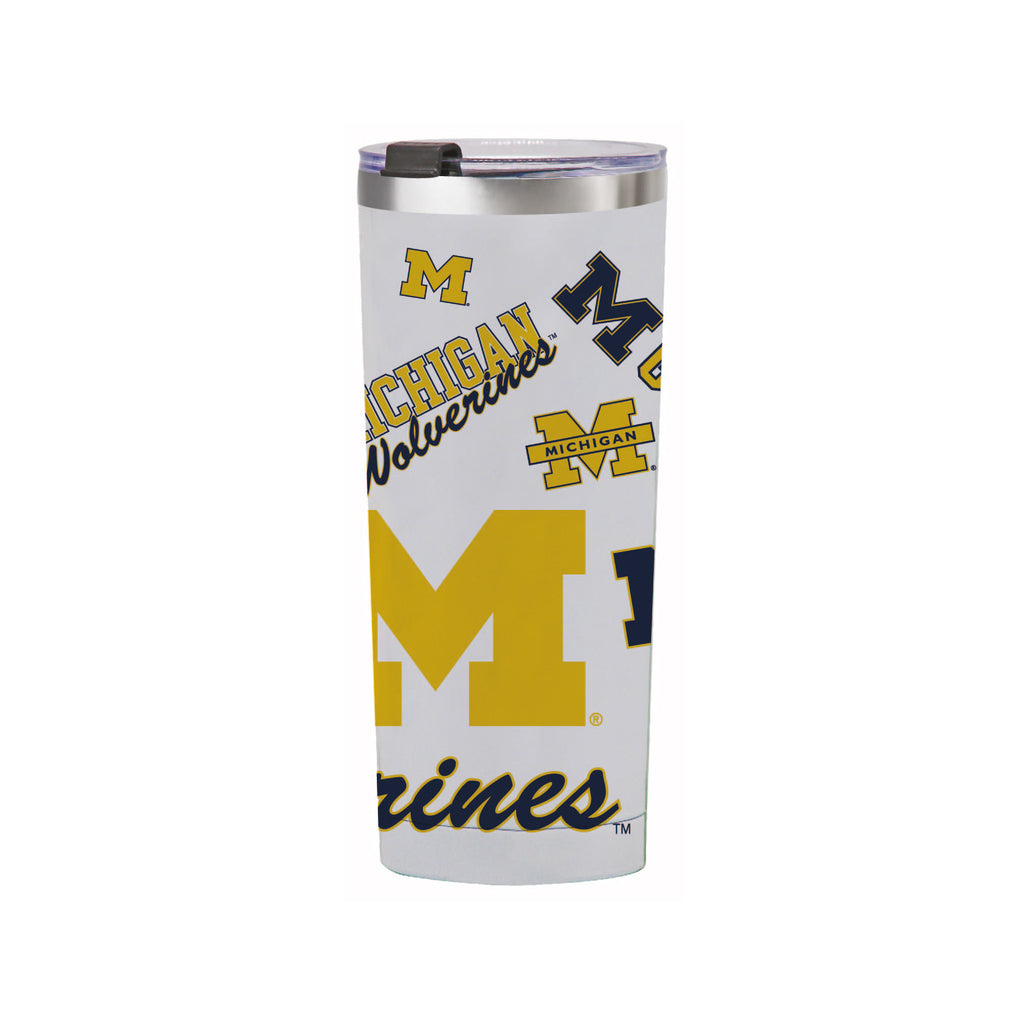 24oz Michigan Wolverines Medley Stainless Steel Tumbler