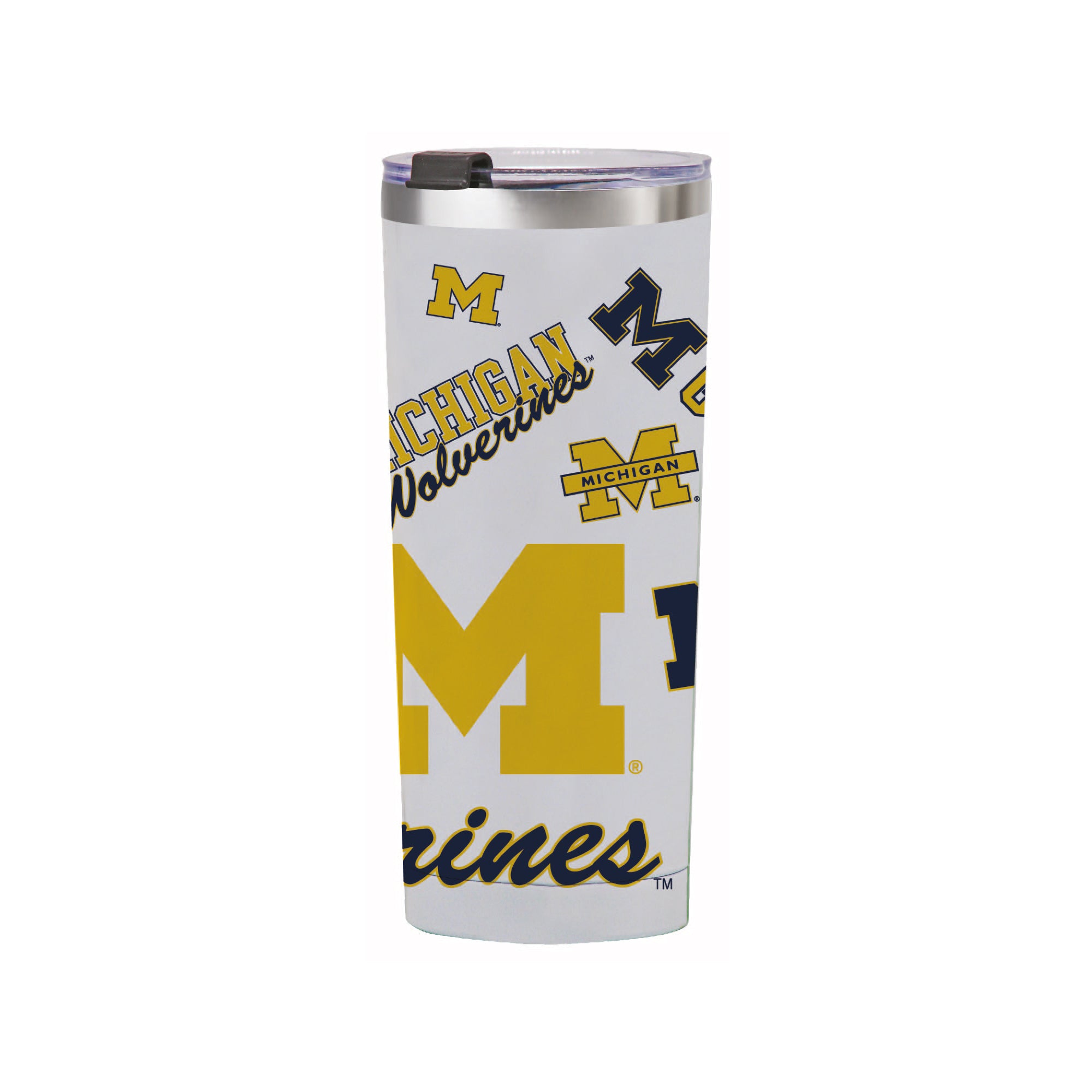 24oz Michigan Wolverines Medley Stainless Steel Tumbler
