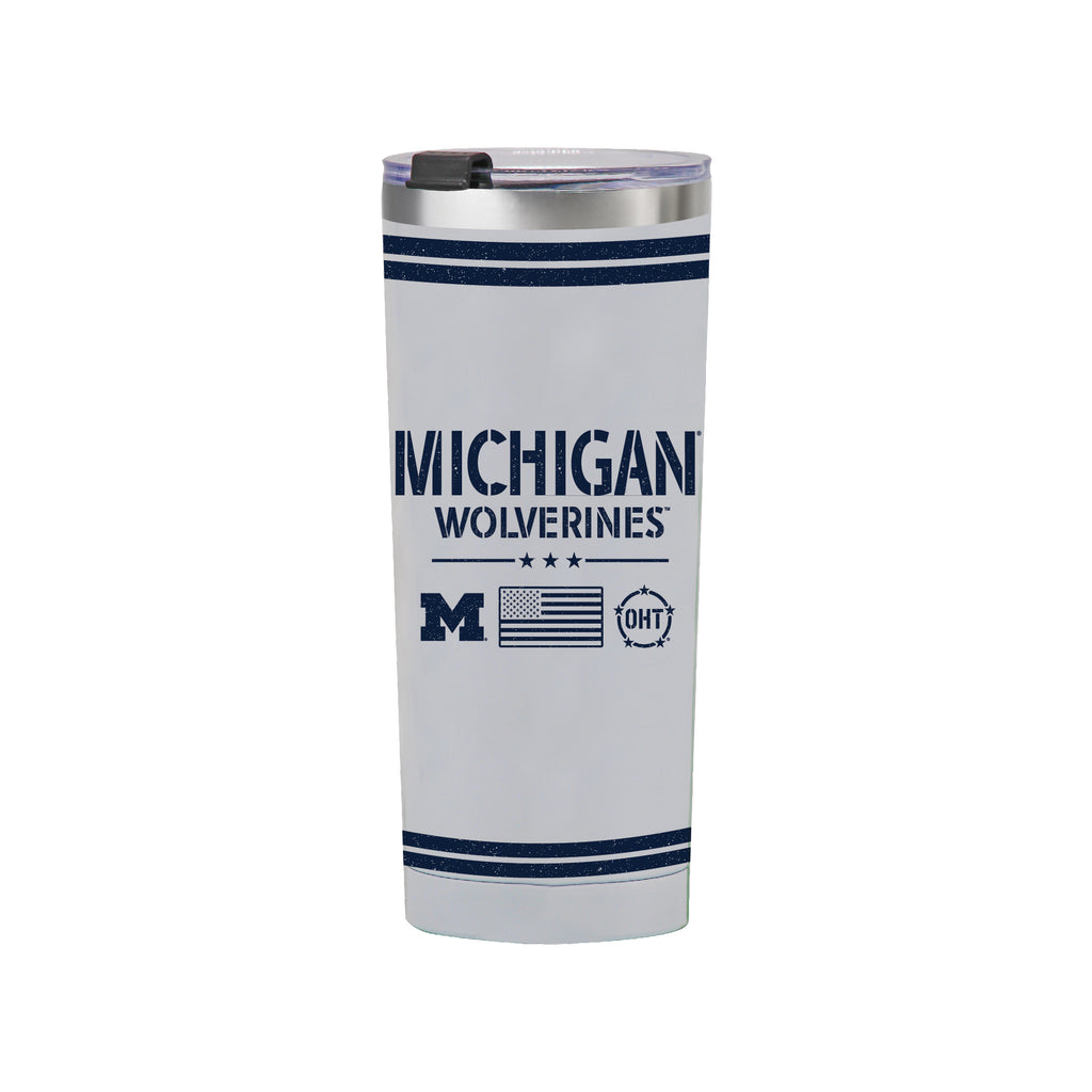 24oz Michigan Wolverines OHT TC Flag Tumbler