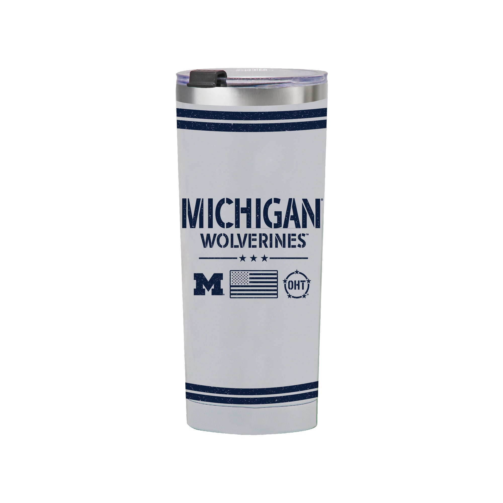 24oz Michigan Wolverines OHT TC Flag Tumbler