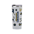 24oz Michigan Wolverines Basketball Sketch Tumbler