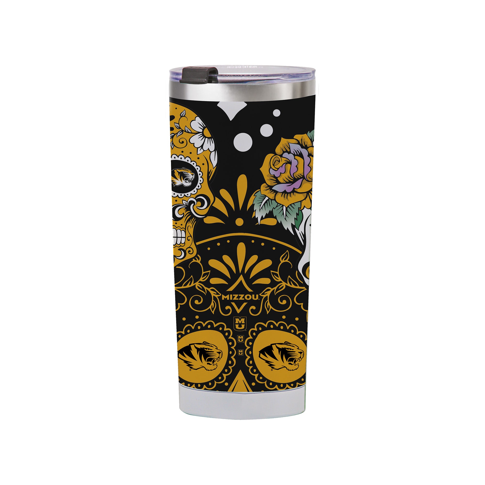 Missouri Tigers 24oz Dia de los Muertos Tumbler