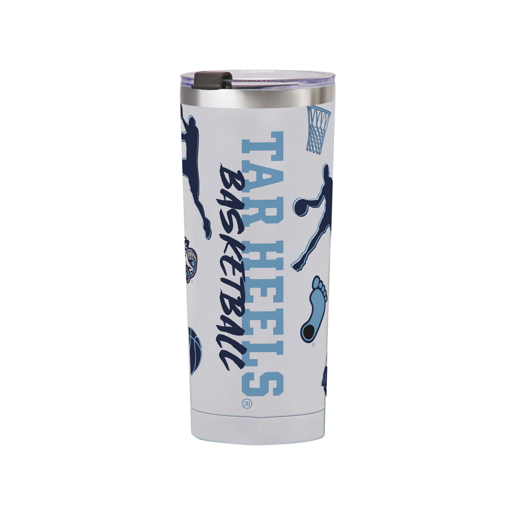 24oz North Carolina Tar Heels Basketball Sketch Tumbler
