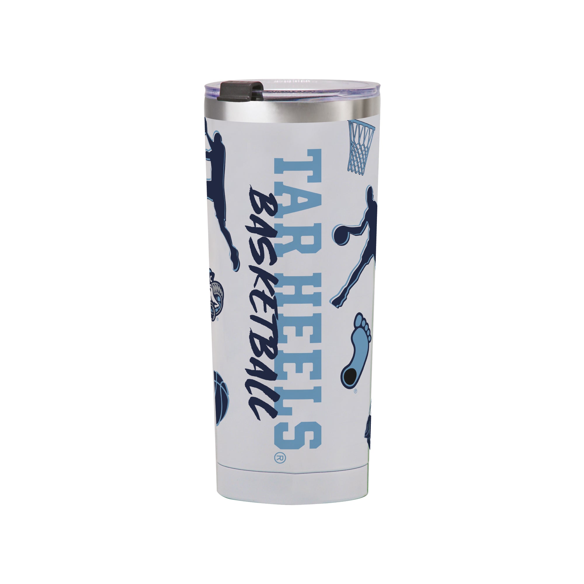 24oz North Carolina Tar Heels Basketball Sketch Tumbler