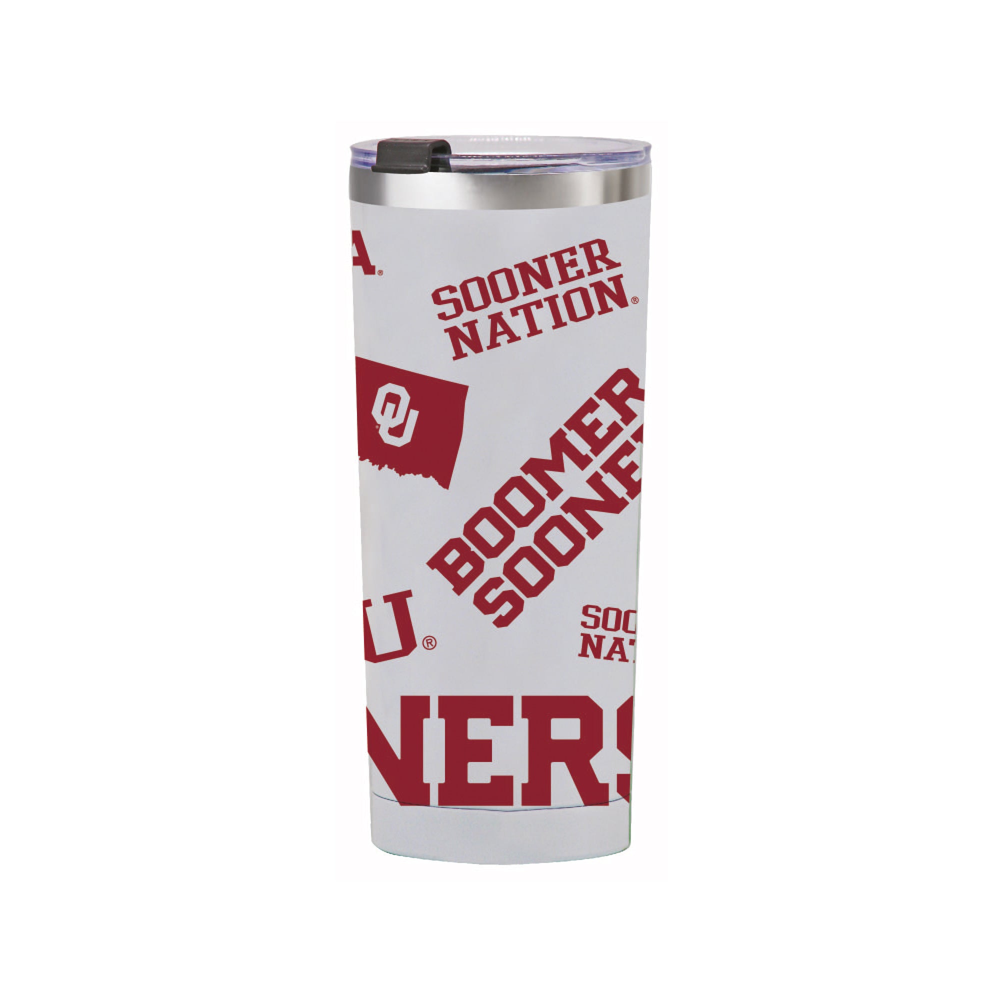 24oz Oklahoma Sooners Medley Stainless Steel Tumbler
