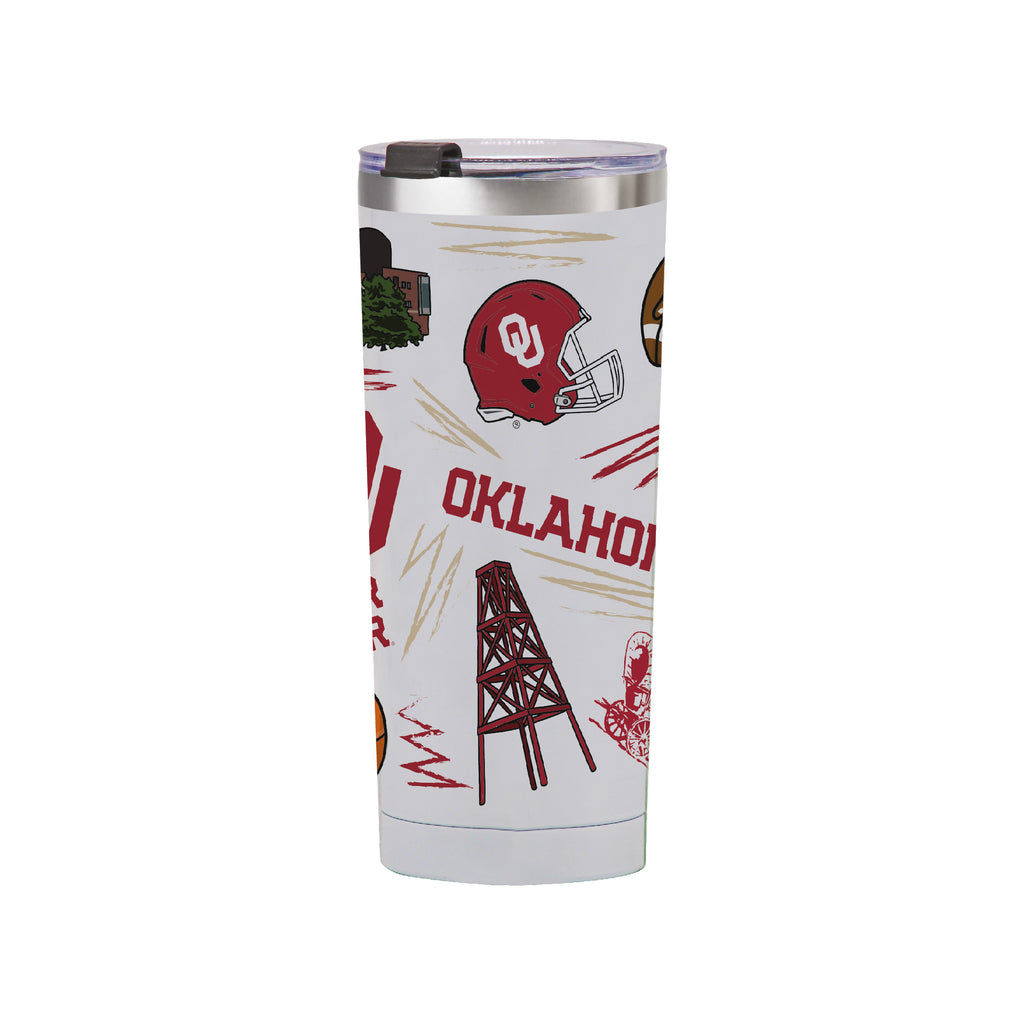 Oklahoma Sooners 24oz Local Stainless Steel Tumbler