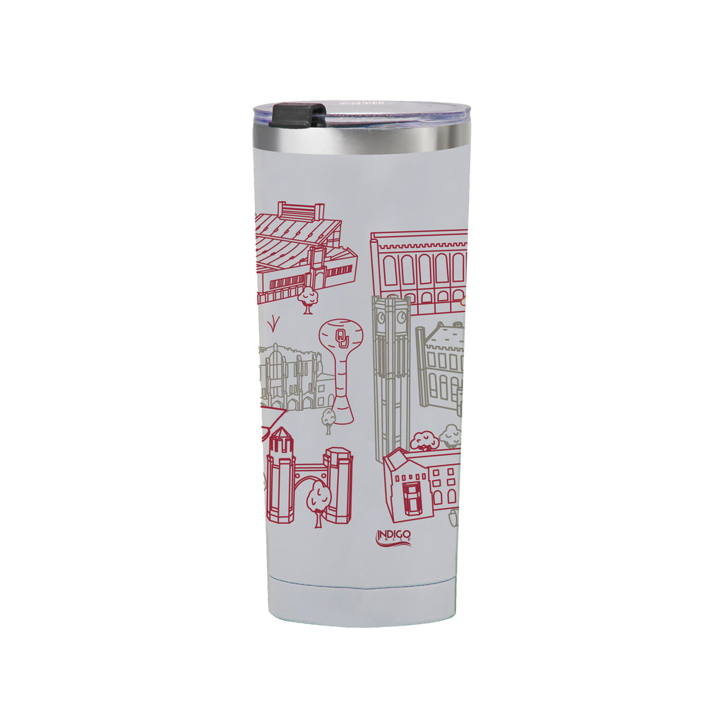 Oklahoma Sooners 24oz Campus Line Art Tumbler