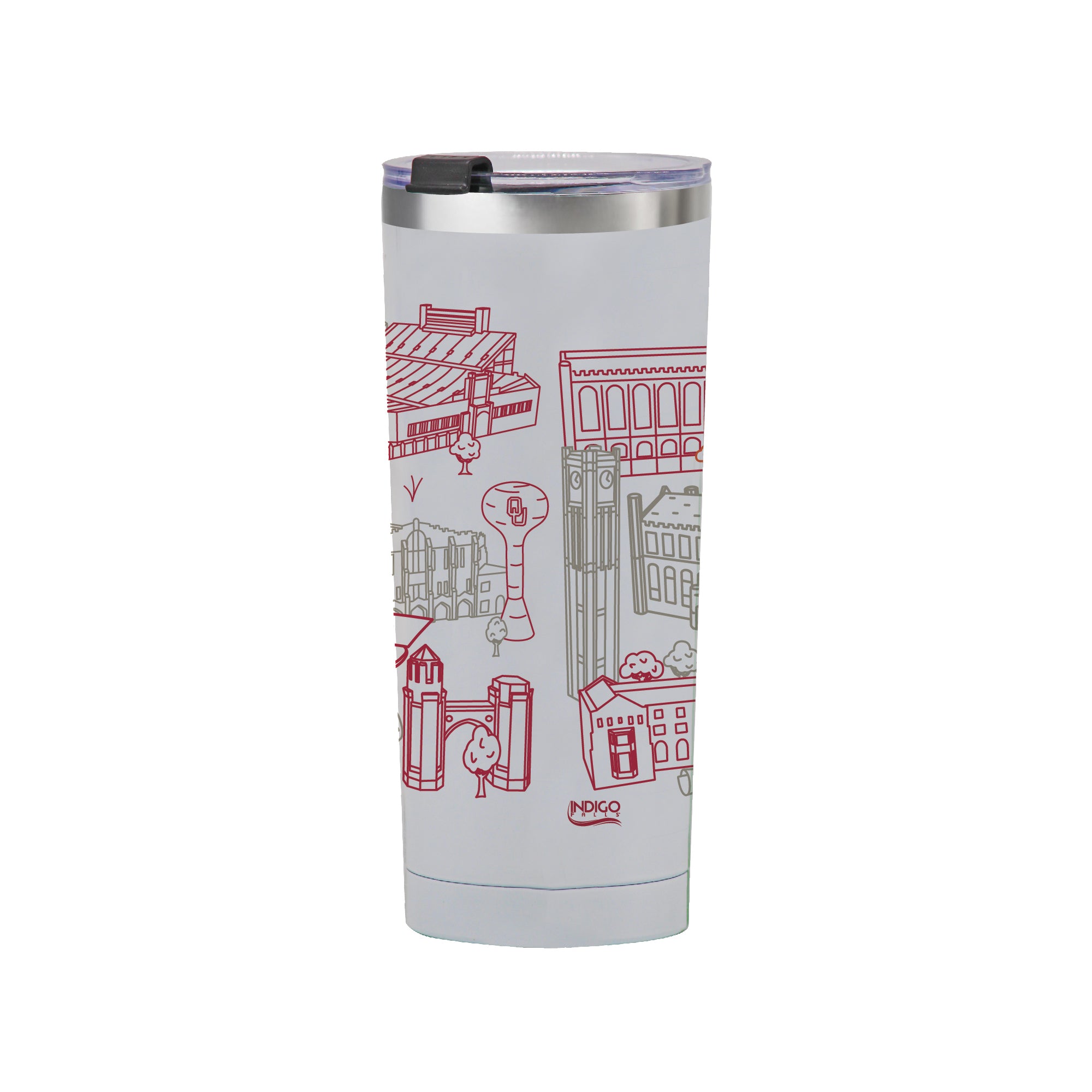 Oklahoma Sooners 24oz Campus Line Art Tumbler