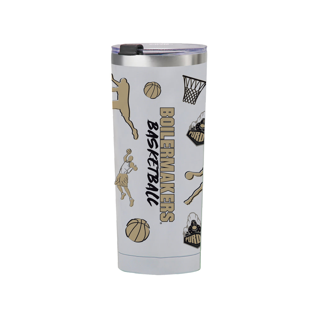 24oz Purdue Boilermakers Basketball Sketch Tumbler