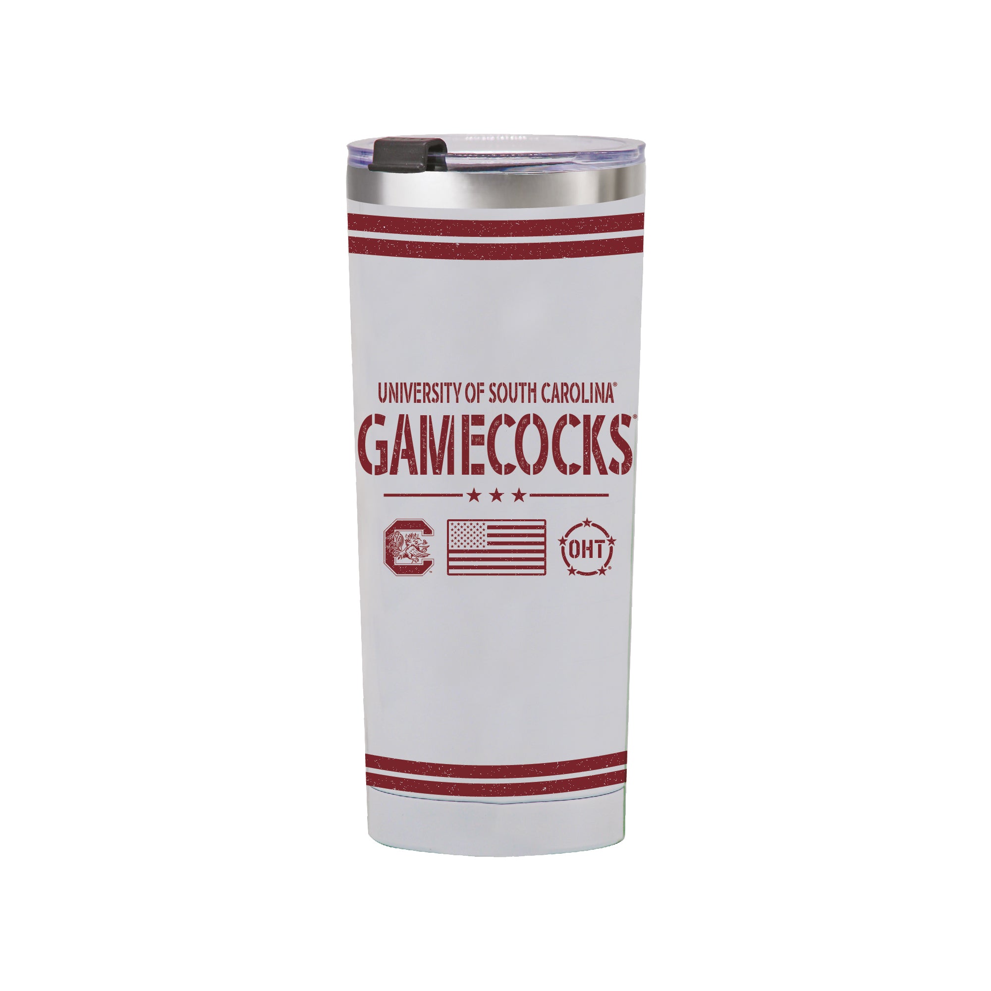 24oz South Carolina Gamecocks OHT TC Flag Tumbler