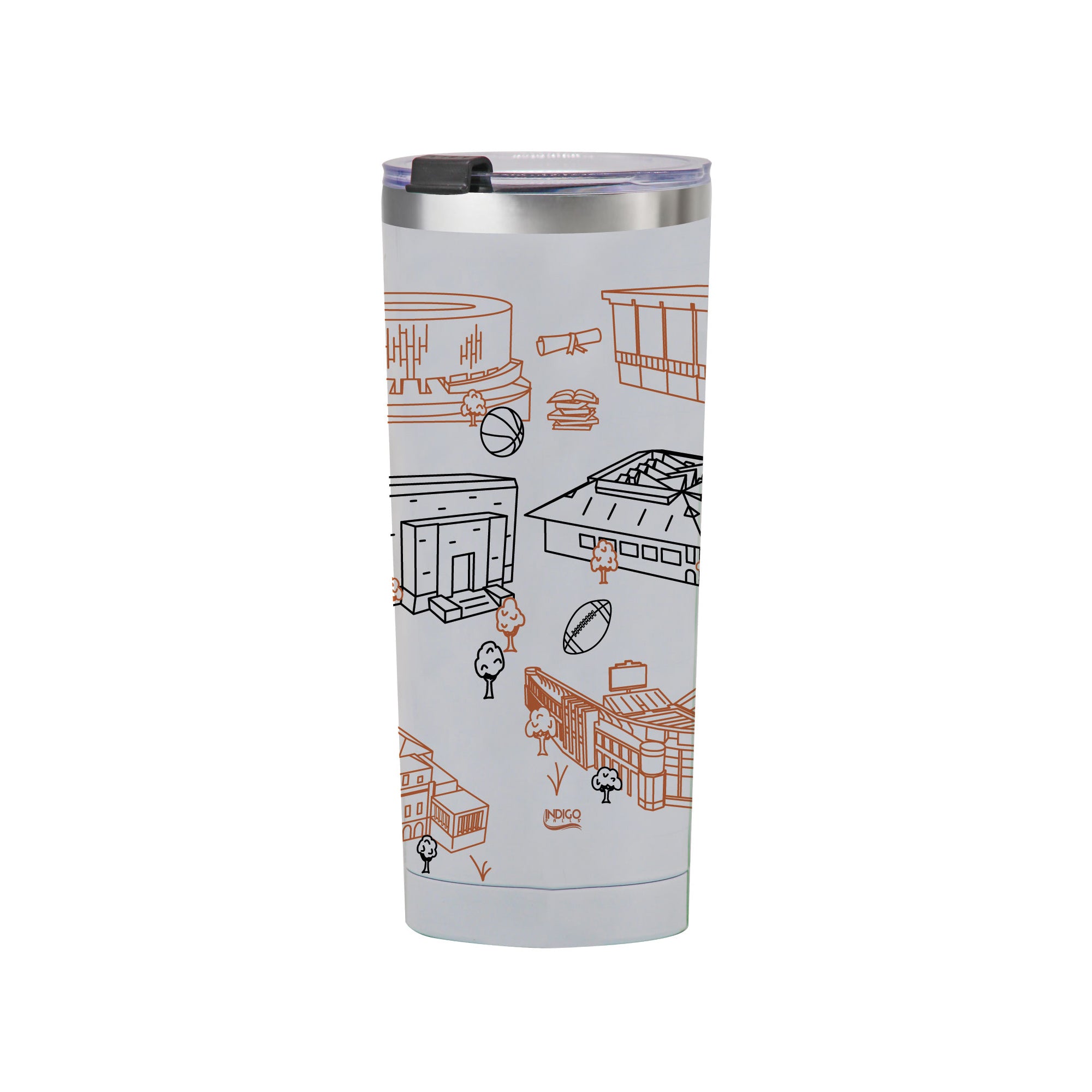 Texas Longhorn 24oz Campus Line Art Tumbler
