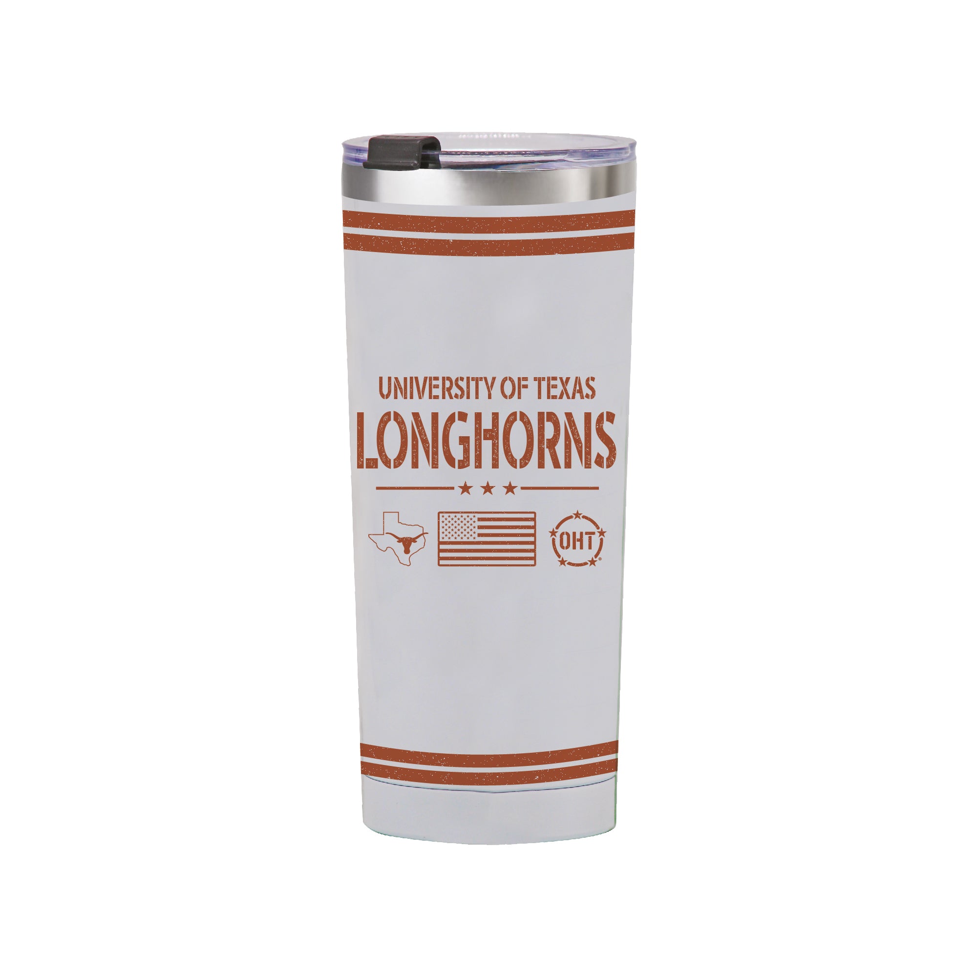 24oz Texas Longhorns OHT TC Flag Tumbler