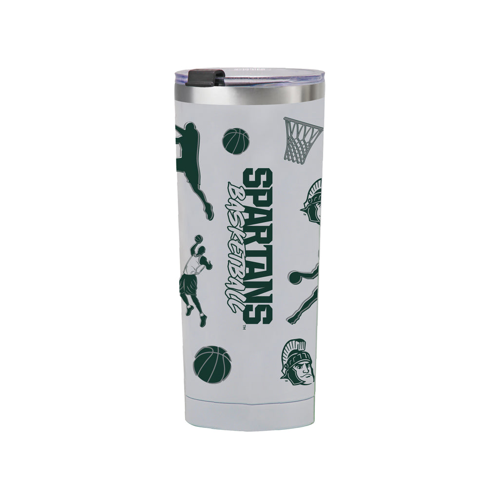 24oz Michigan State Spartans Basketball Sketch Tumbler