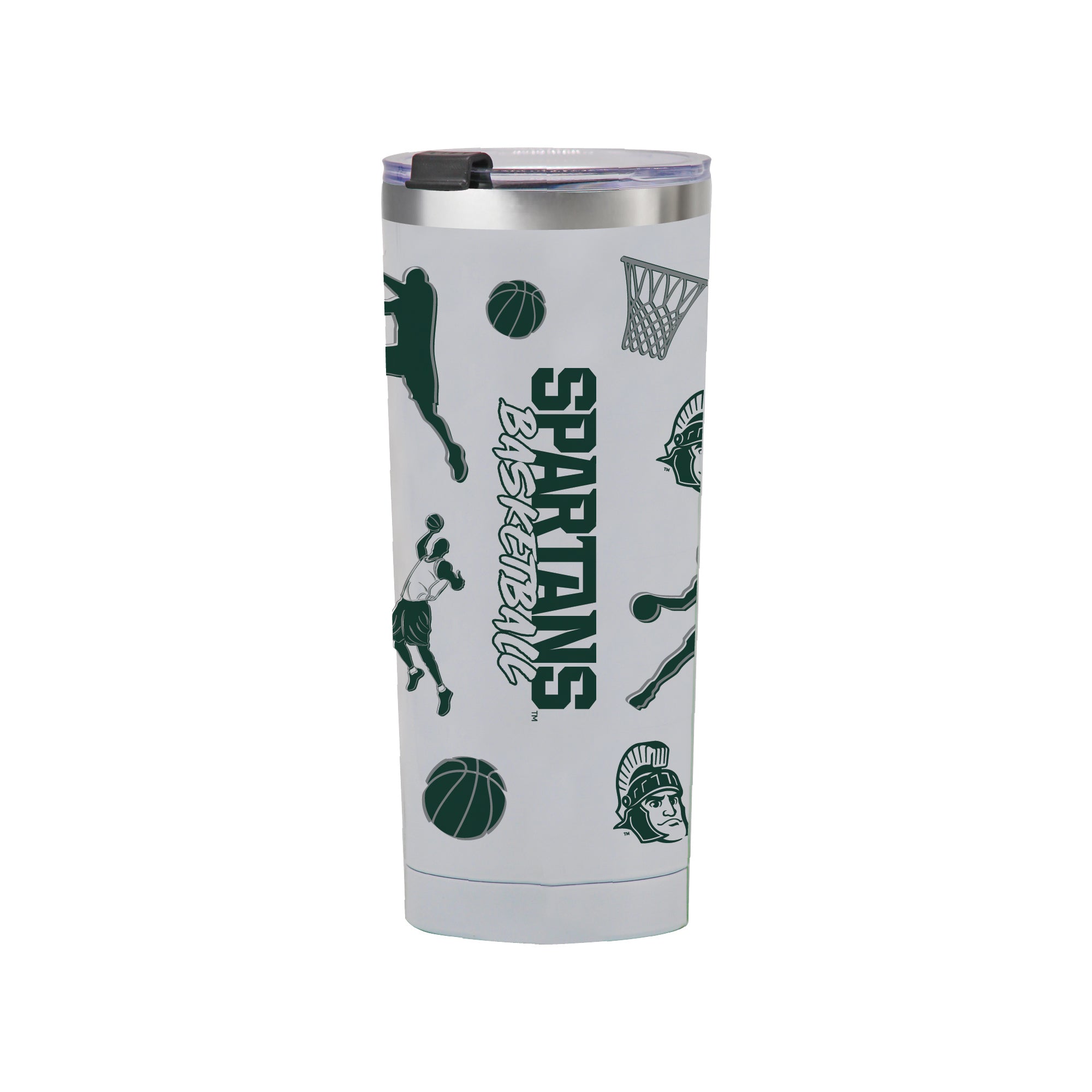 24oz Michigan State Spartans Basketball Sketch Tumbler