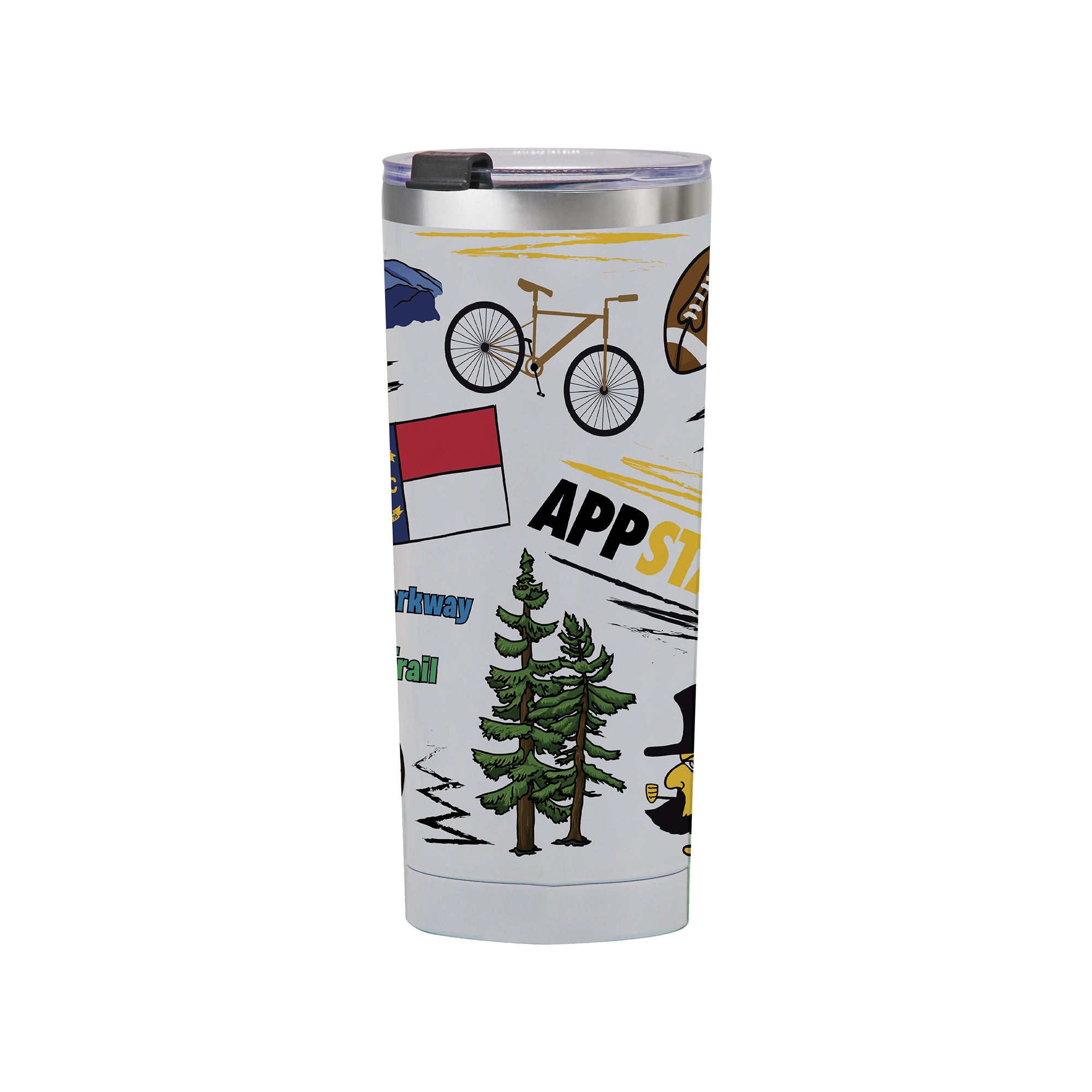 App State Mountaineers 24oz Local Stainless Steel Tumbler