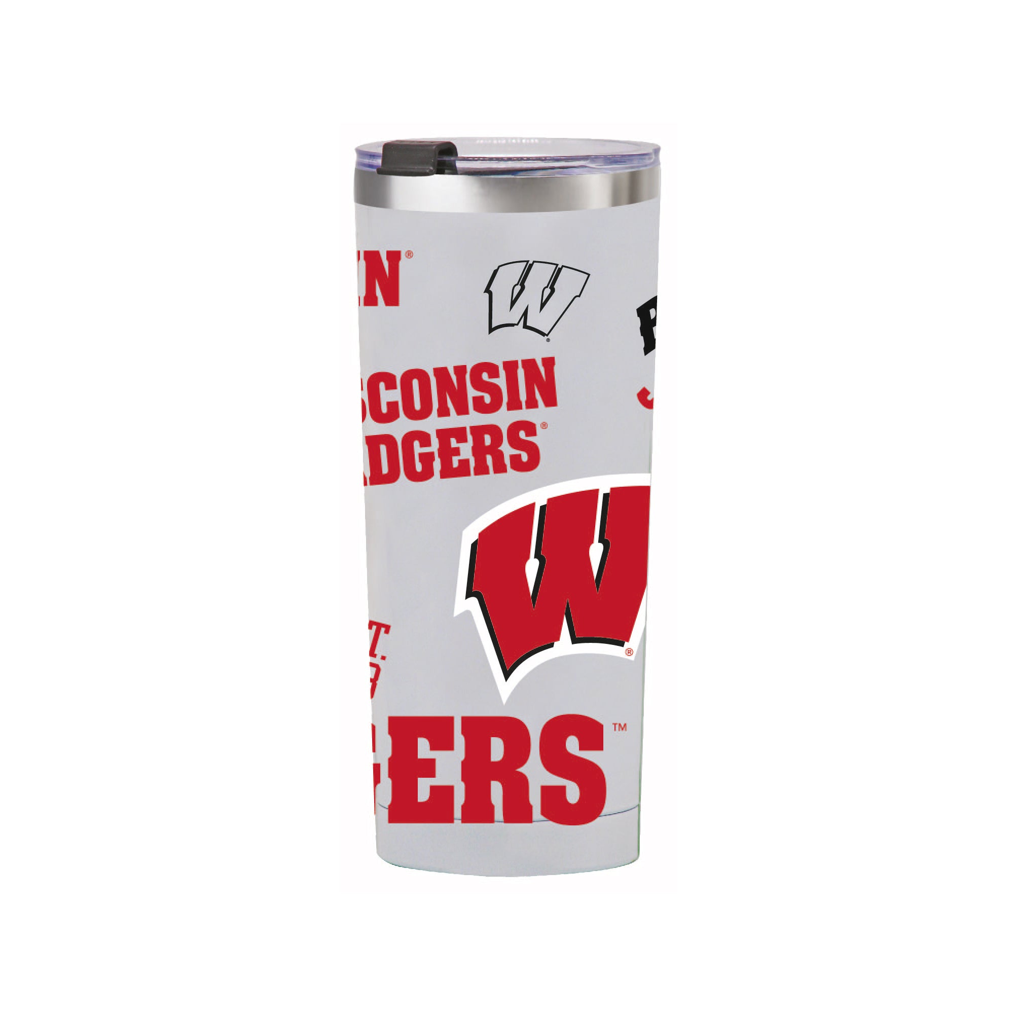 24oz Wisconsin Badgers Medley Stainless Steel Tumbler