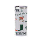24oz Miami Hurricanes Medley Stainless Steel Tumbler