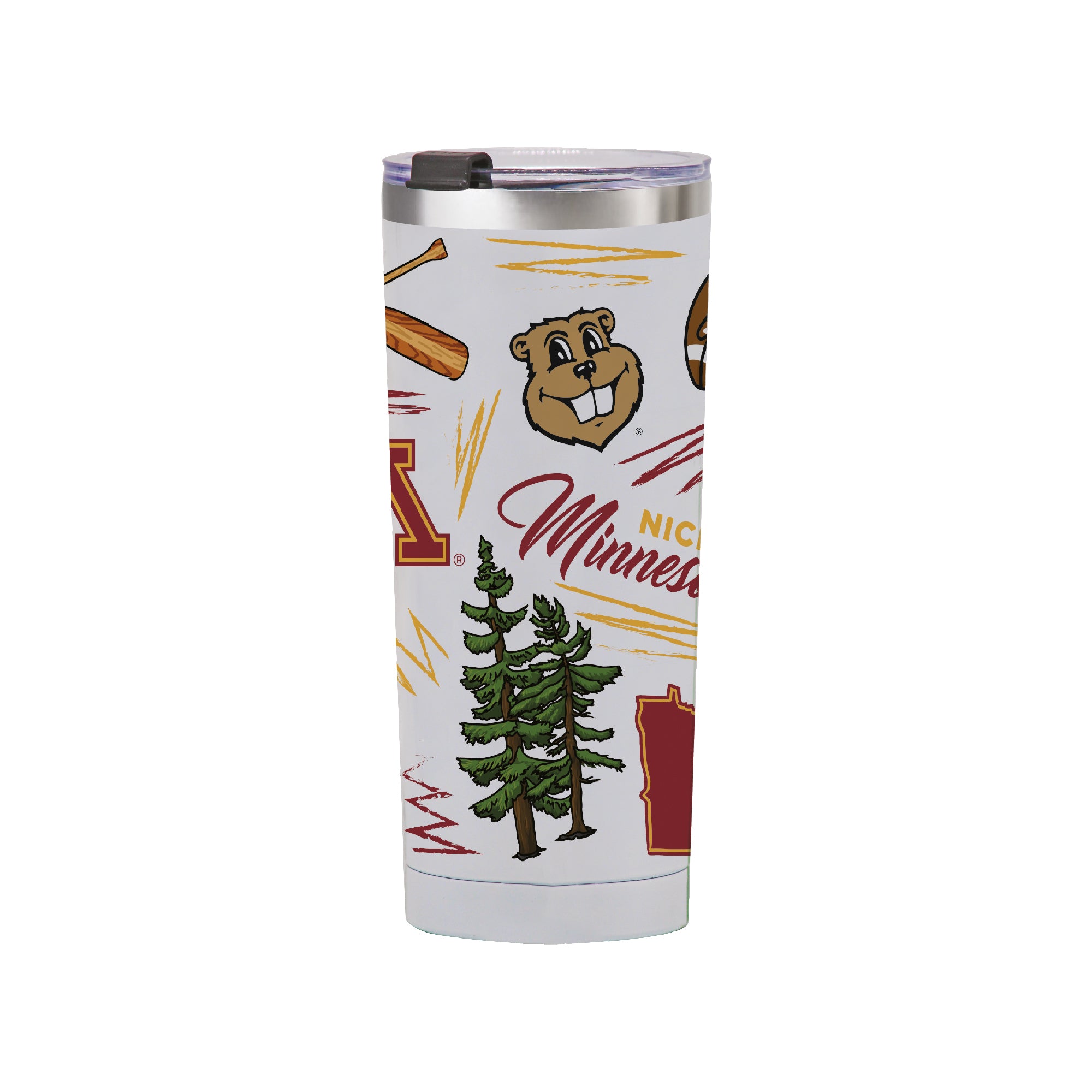 Minnesota Golden Gophers 24oz Local Stainless Steel Tumbler