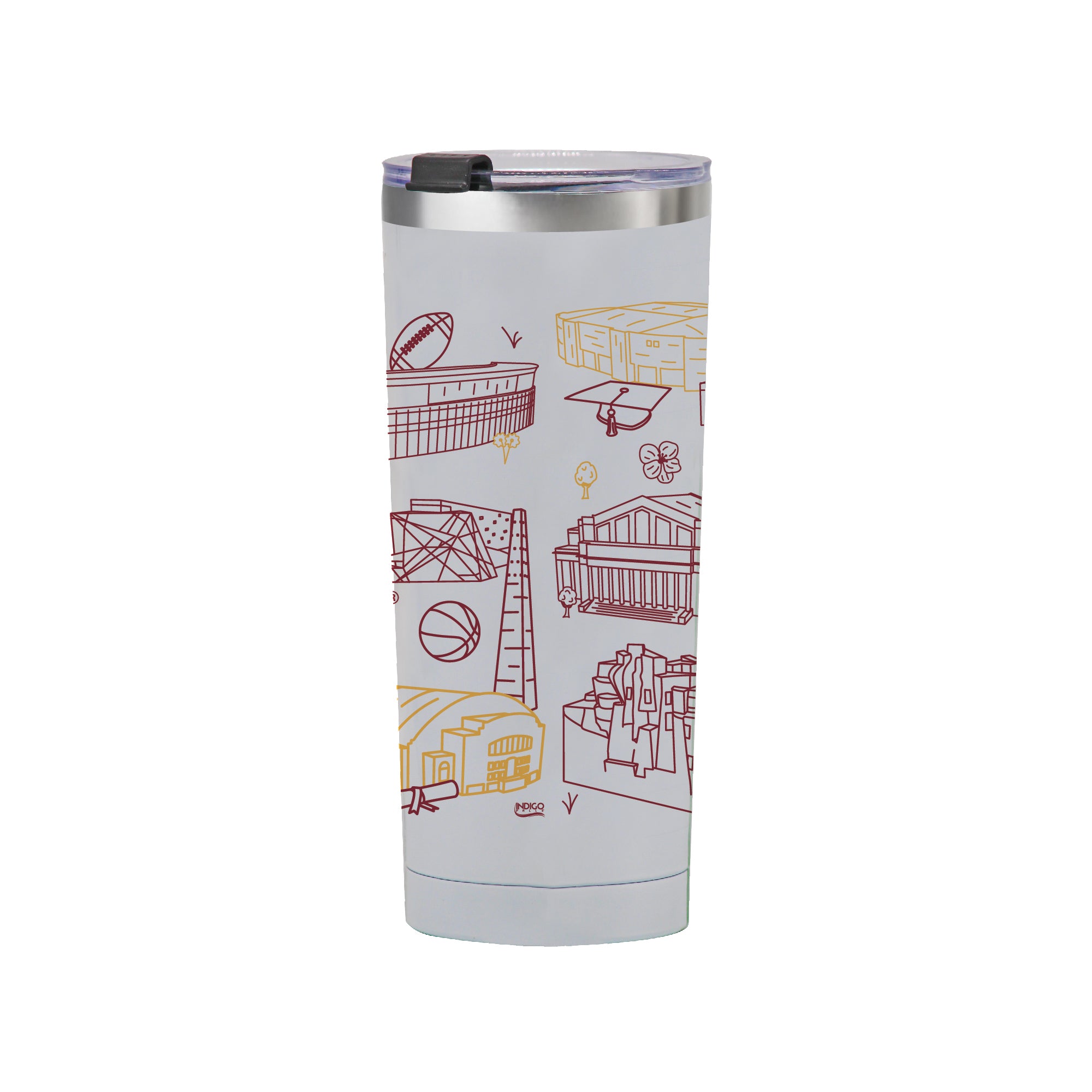 Minnesota Golden Gophers 24oz Campus Line Art Tumbler