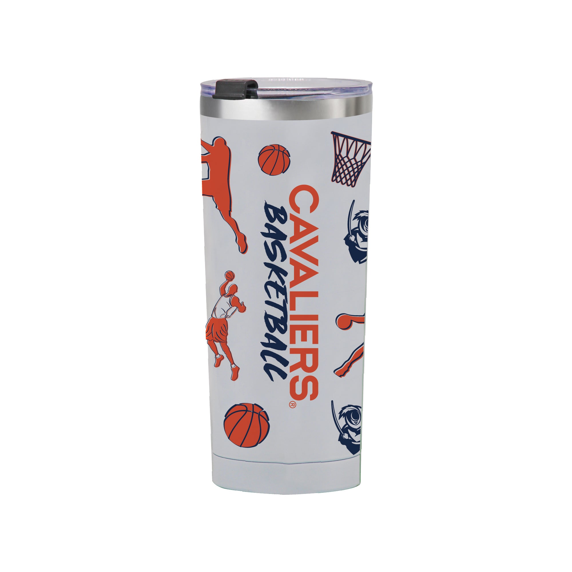 24oz Virginia Cavaliers Basketball Sketch Tumbler