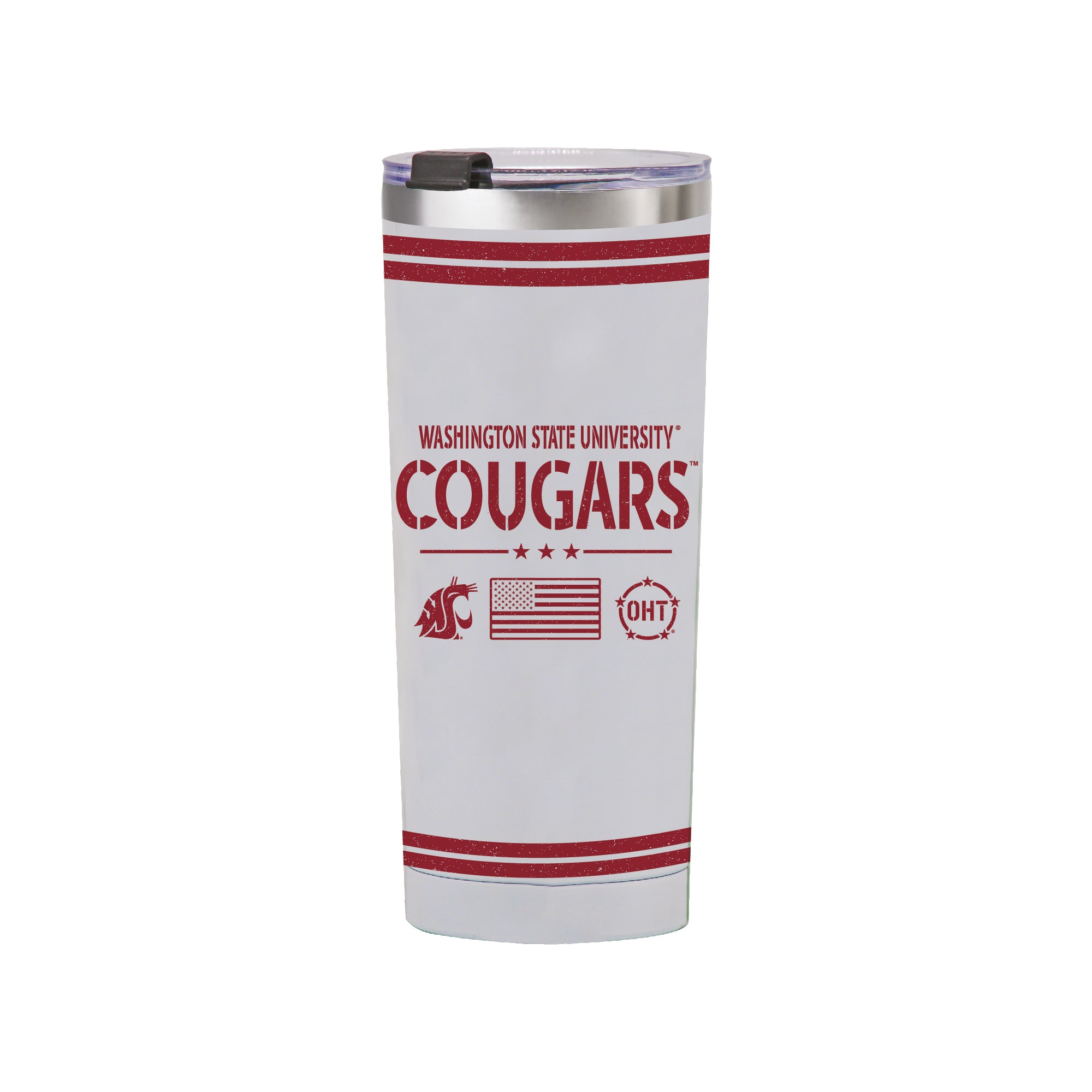24oz Washington State Cougars OHT TC Flag Tumbler