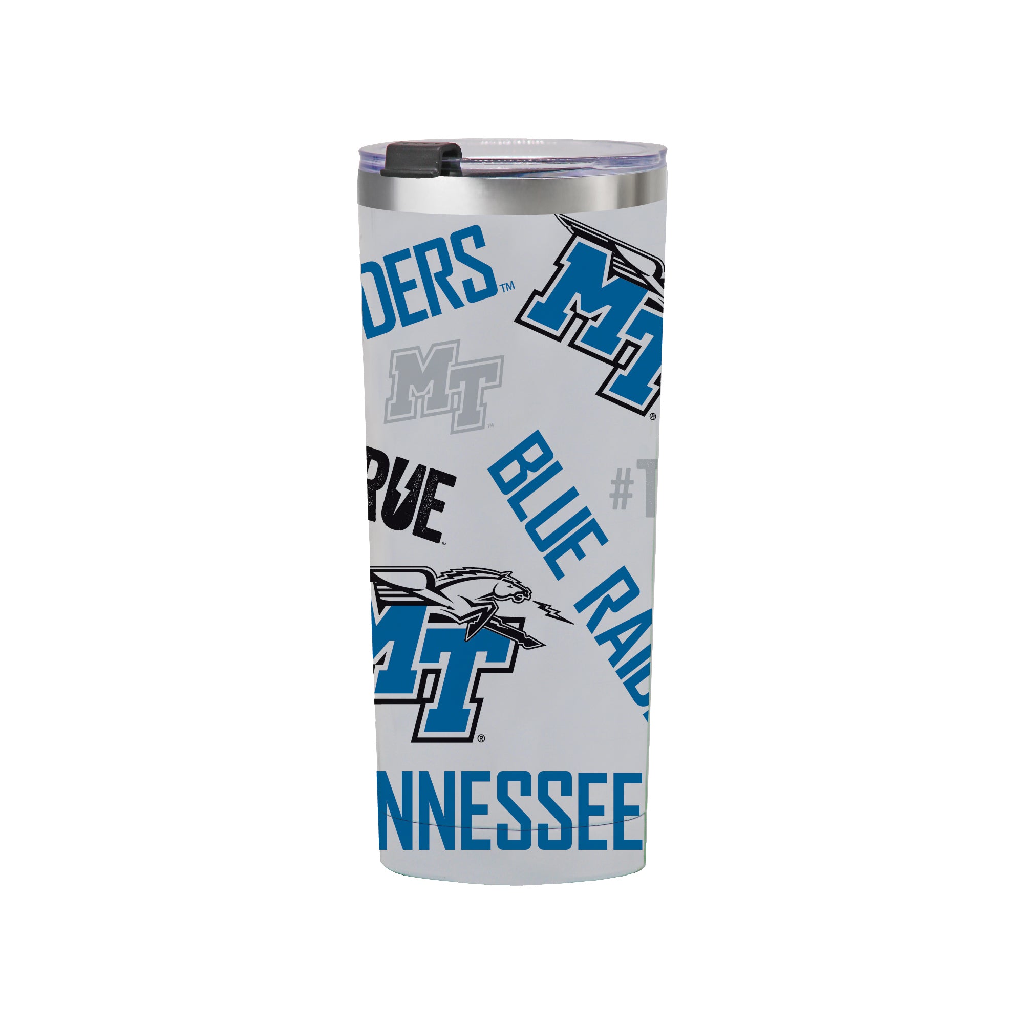 24oz Middle Tennessee Blue Raiders Medley Stainless Steel Tumbler