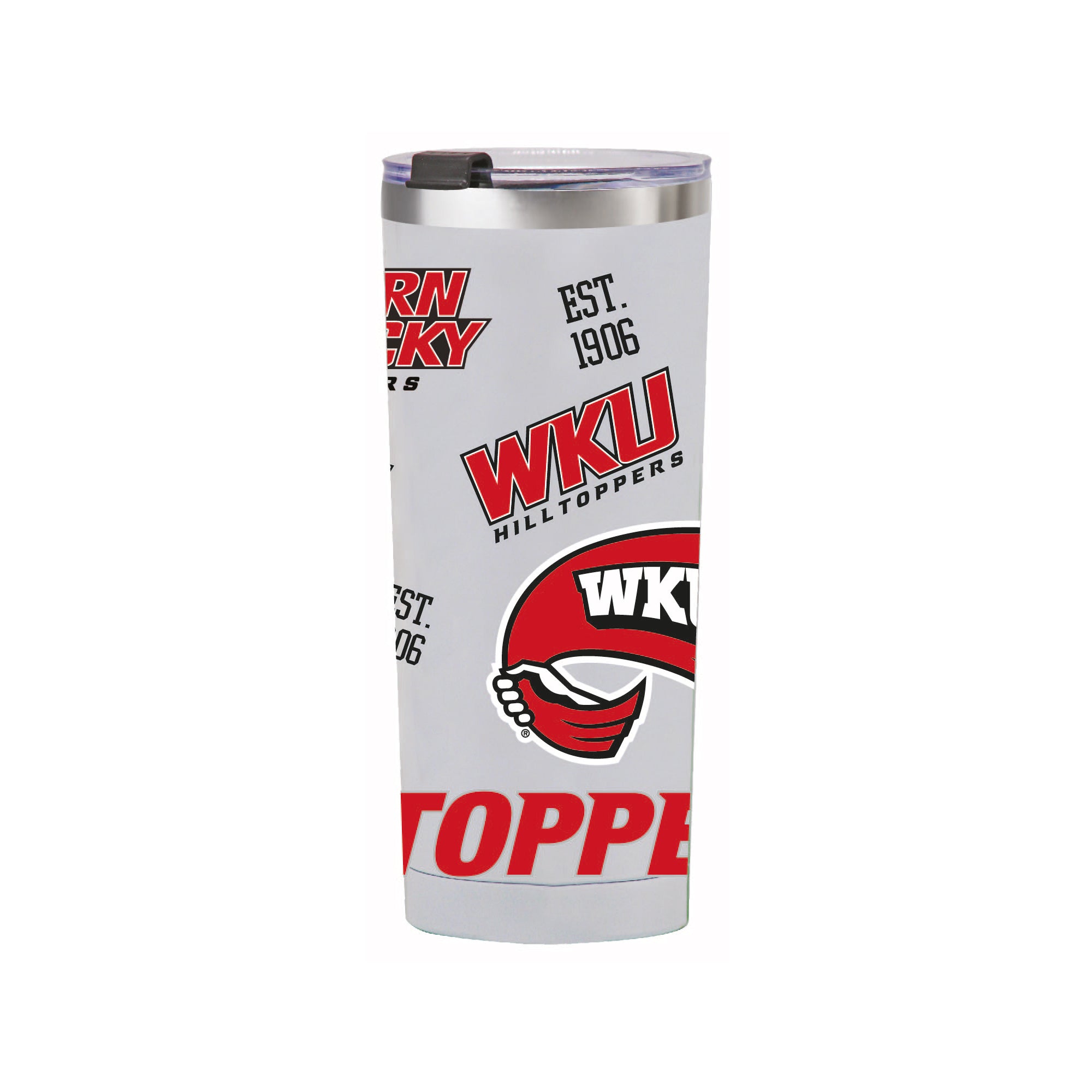 24oz Western Kentucky Hilltoppers Medley Stainless Steel Tumbler