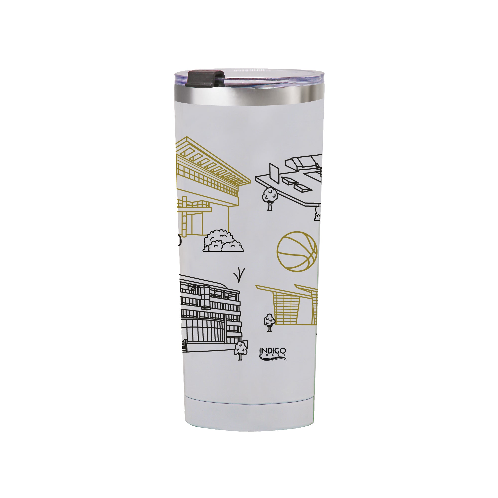 Kennesaw State Owls 24oz Campus Line Art Tumbler