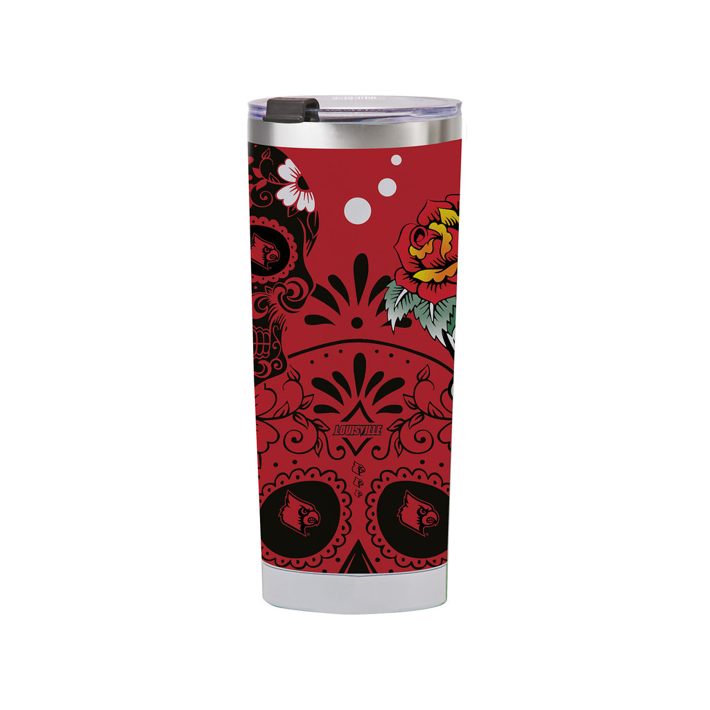 Louisville Cardinals 24oz Dia de los Muertos Tumbler