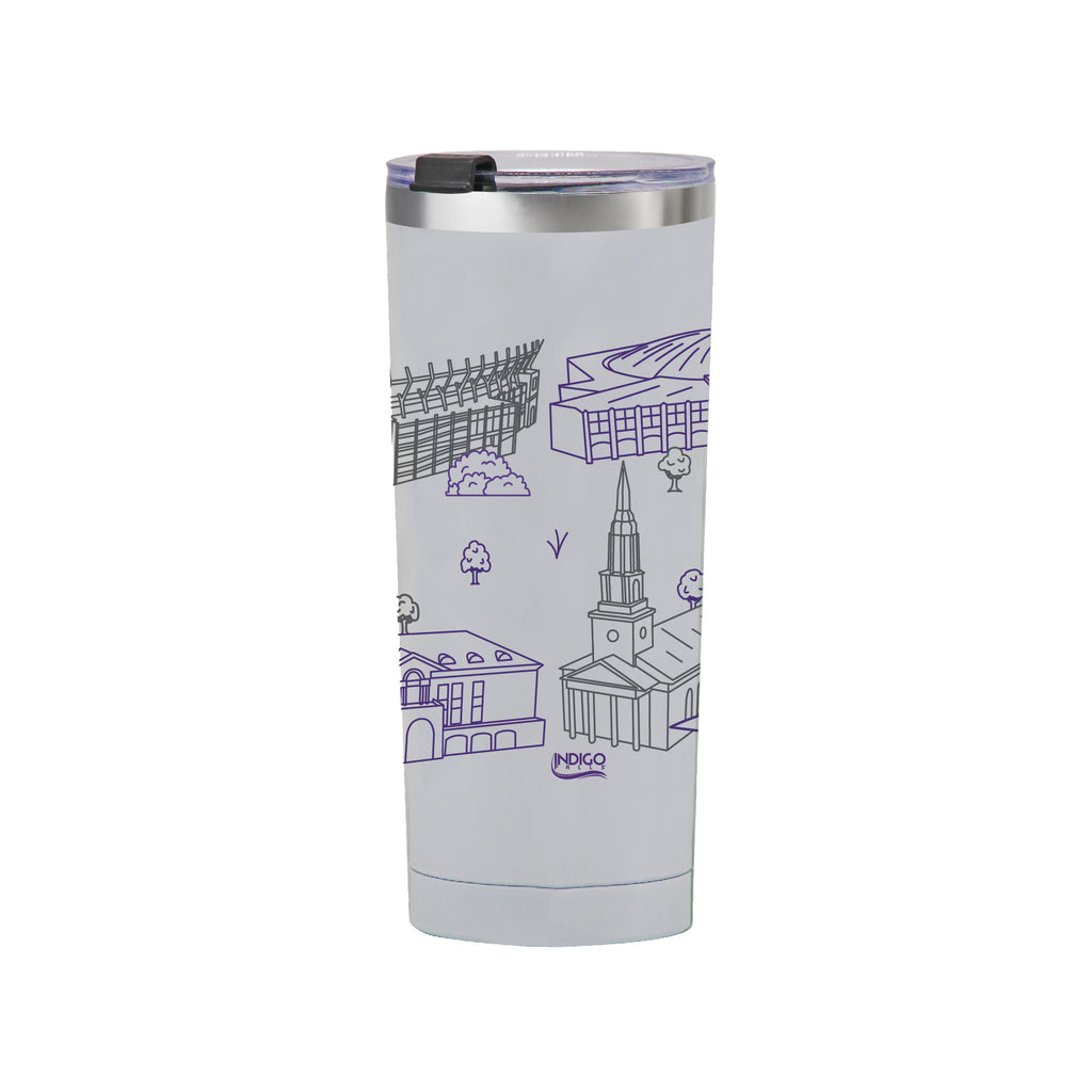 TCU Horned Frogs 24oz Campus Line Art Tumbler
